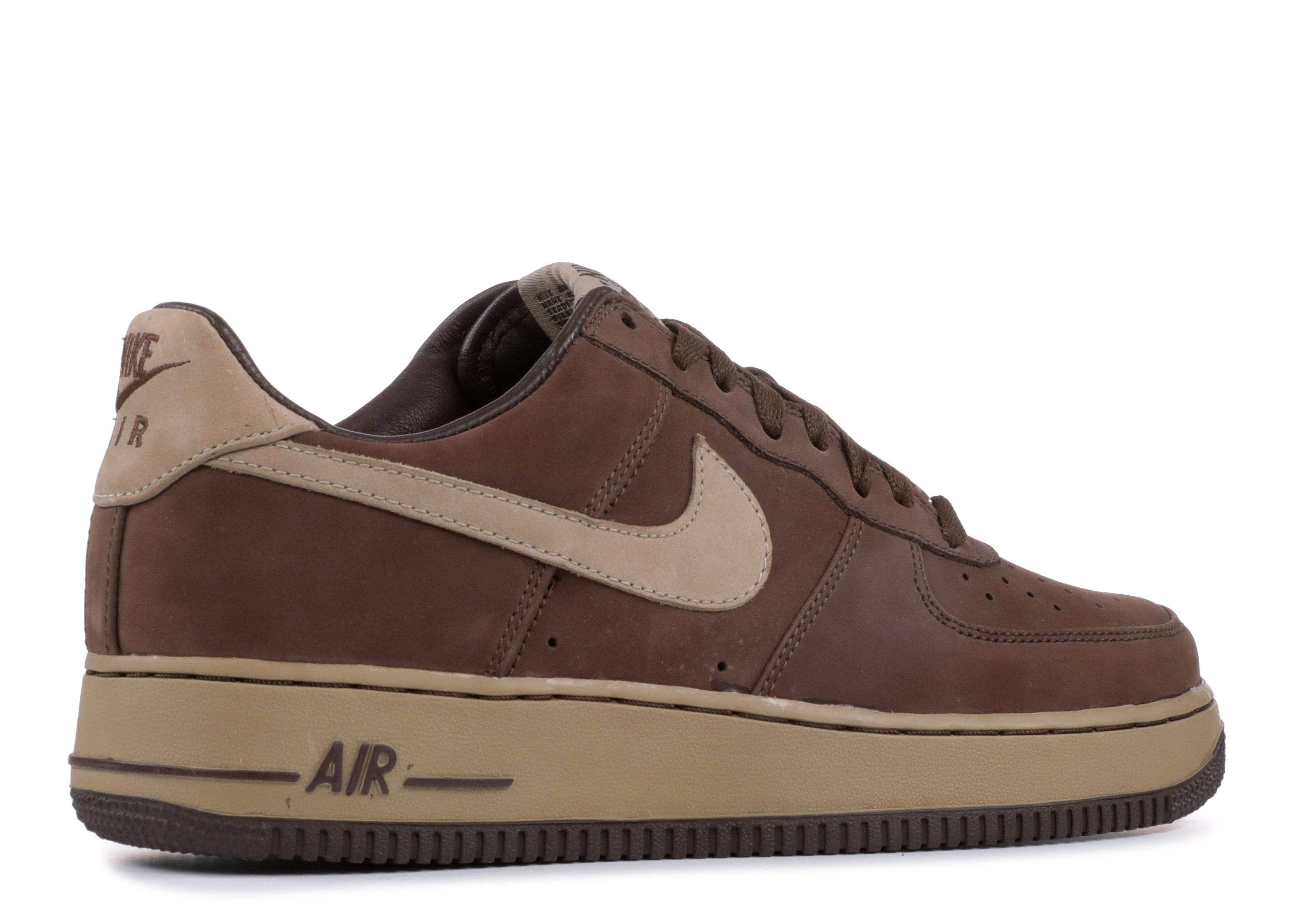 Nike Air Force 1 Brown Leather 309096 221 Size 13 Vintage 2005 FLAWS
