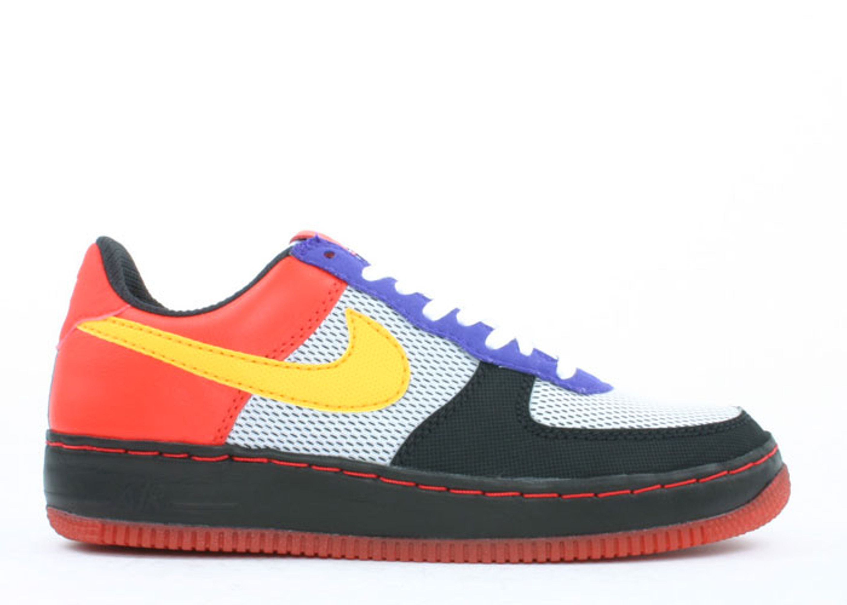 nike sneaker air force inside out red