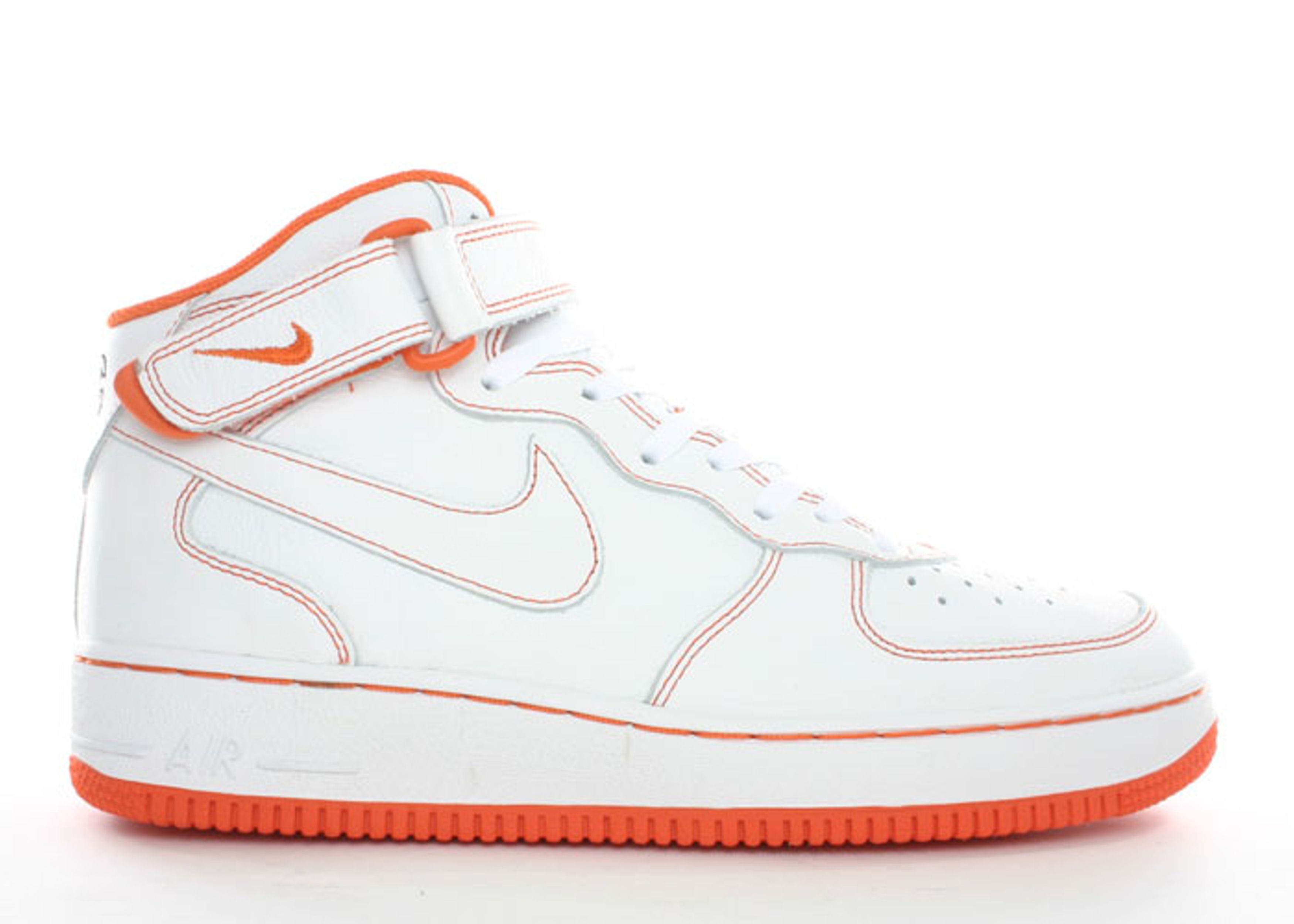 Air Force 1 Mid - Nike - 624039 115 - white/white-safety orange 
