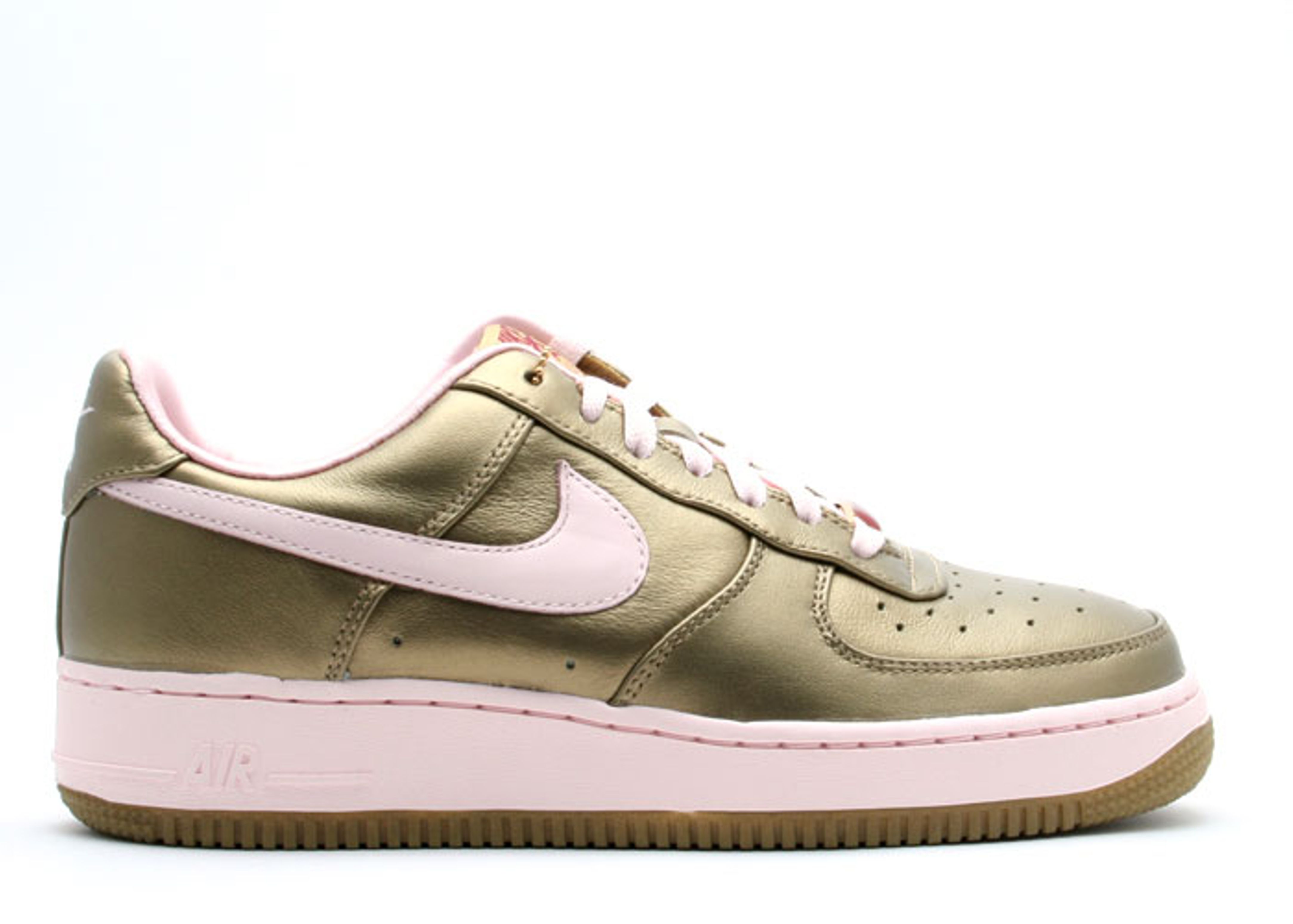 nike air force pink gold