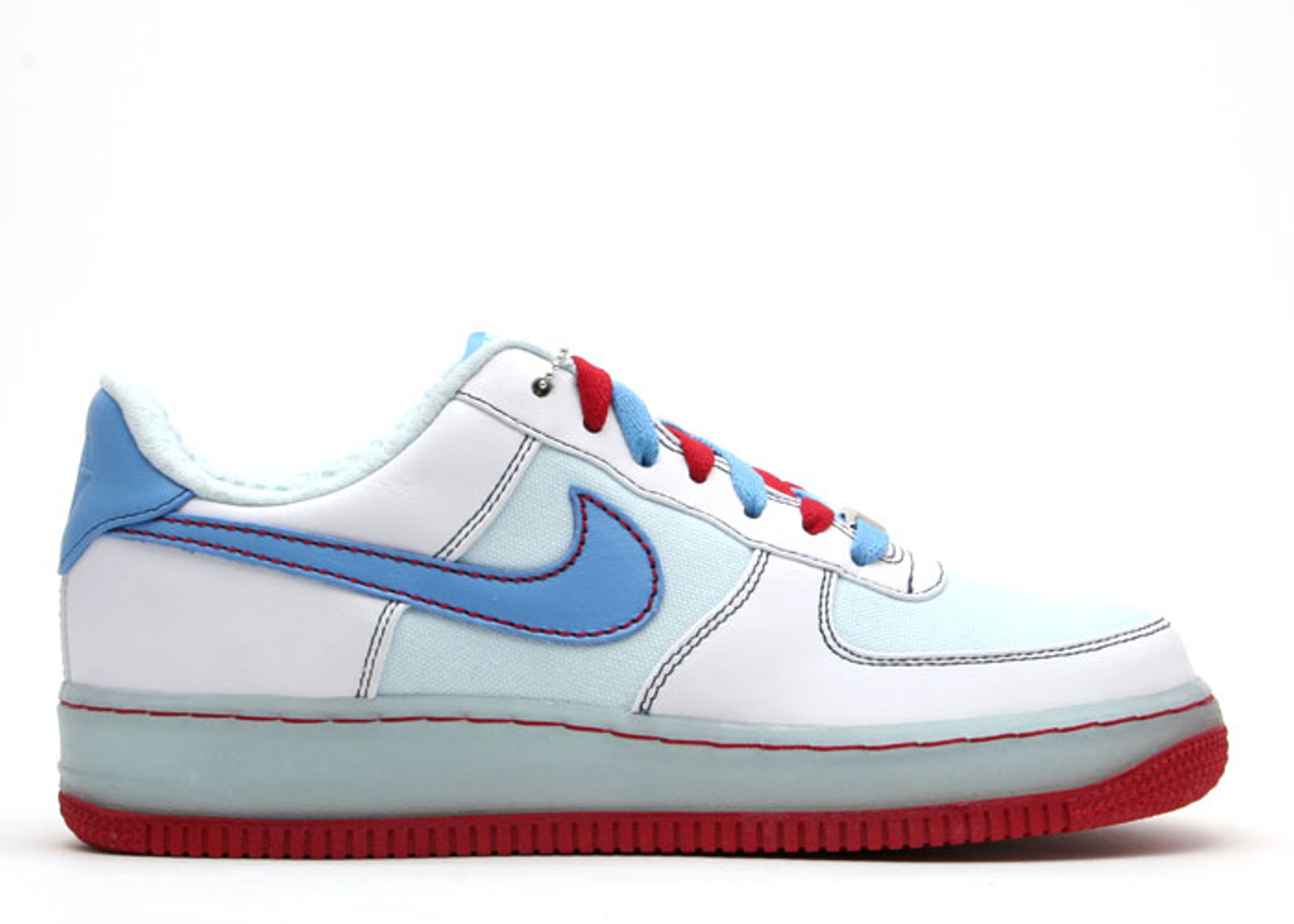 Nike Air Force 1 Premium XXV \'07 White Glacier Blue 315186-141 Shoes Women\'s 9.5 WMNS) Nike Air Force 1 Low LXX  main image 4