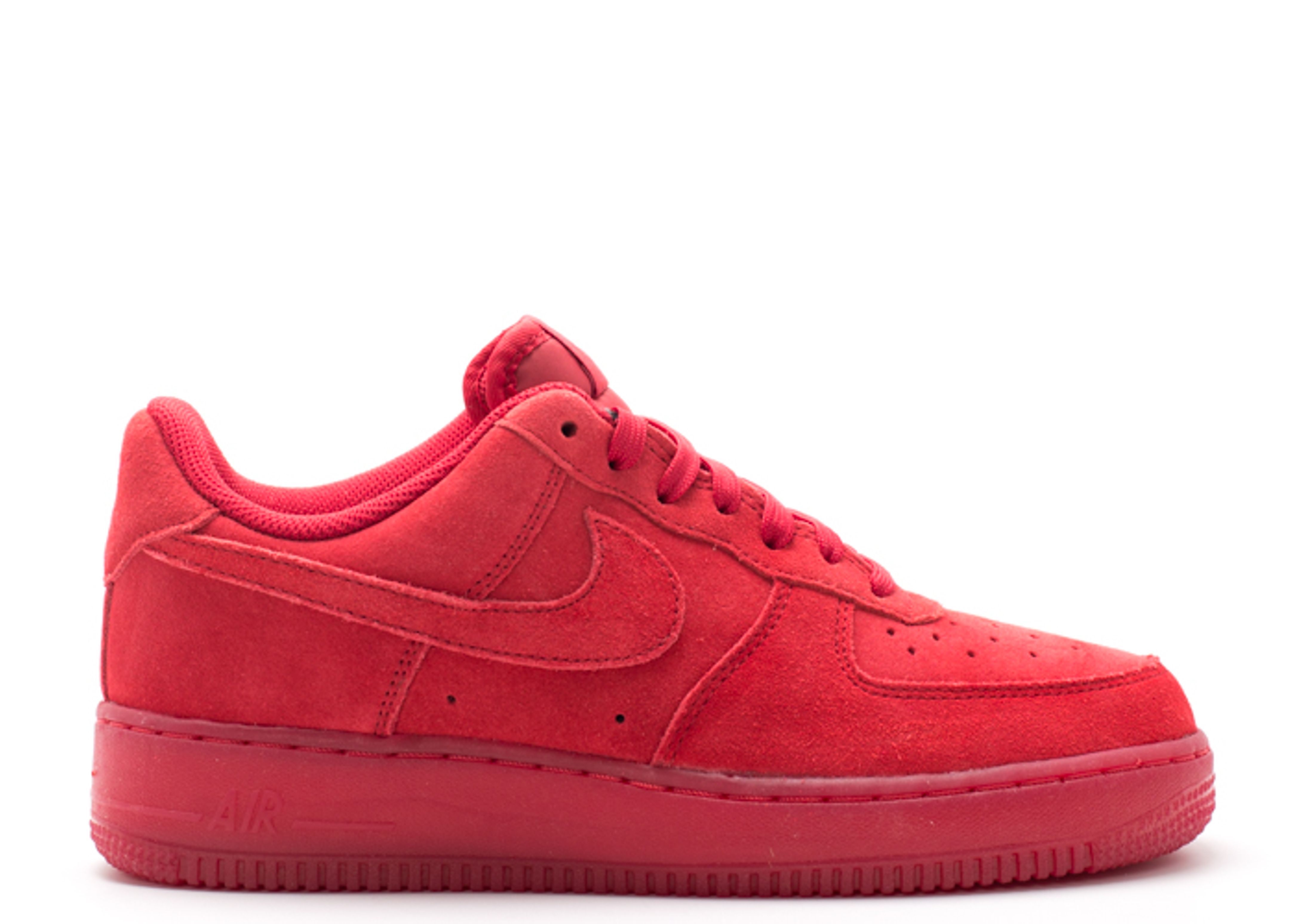 Air force 1 low all red suede best sale