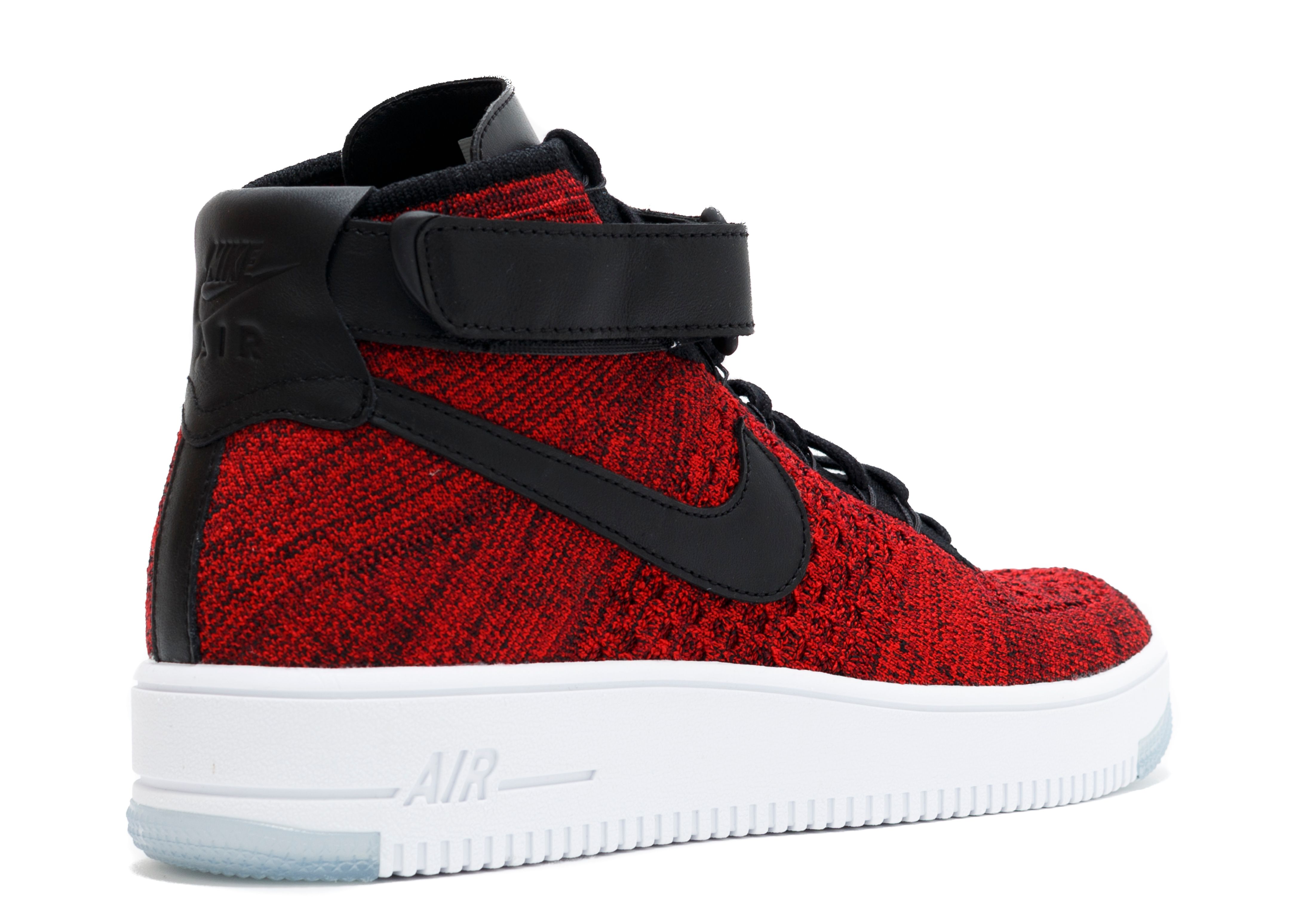 air force 1 ultra flyknit mid university red black