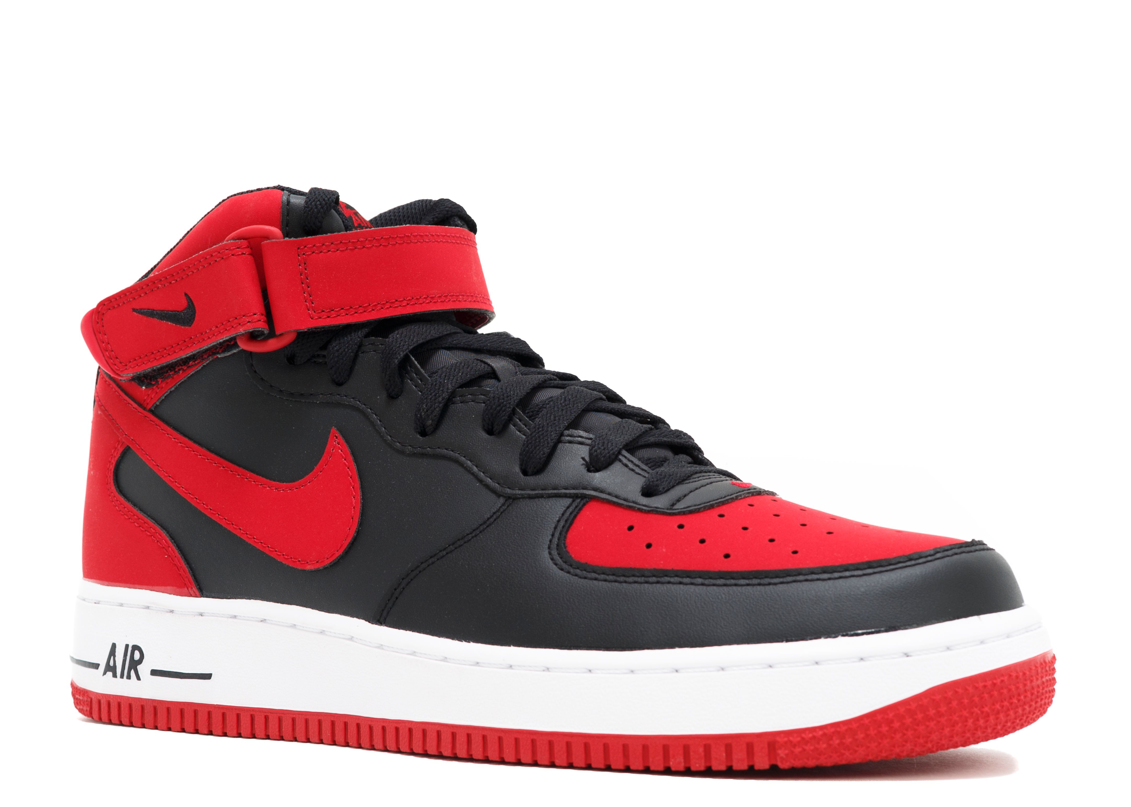 Air Force 1 Mid '07 'Black Gym Red 