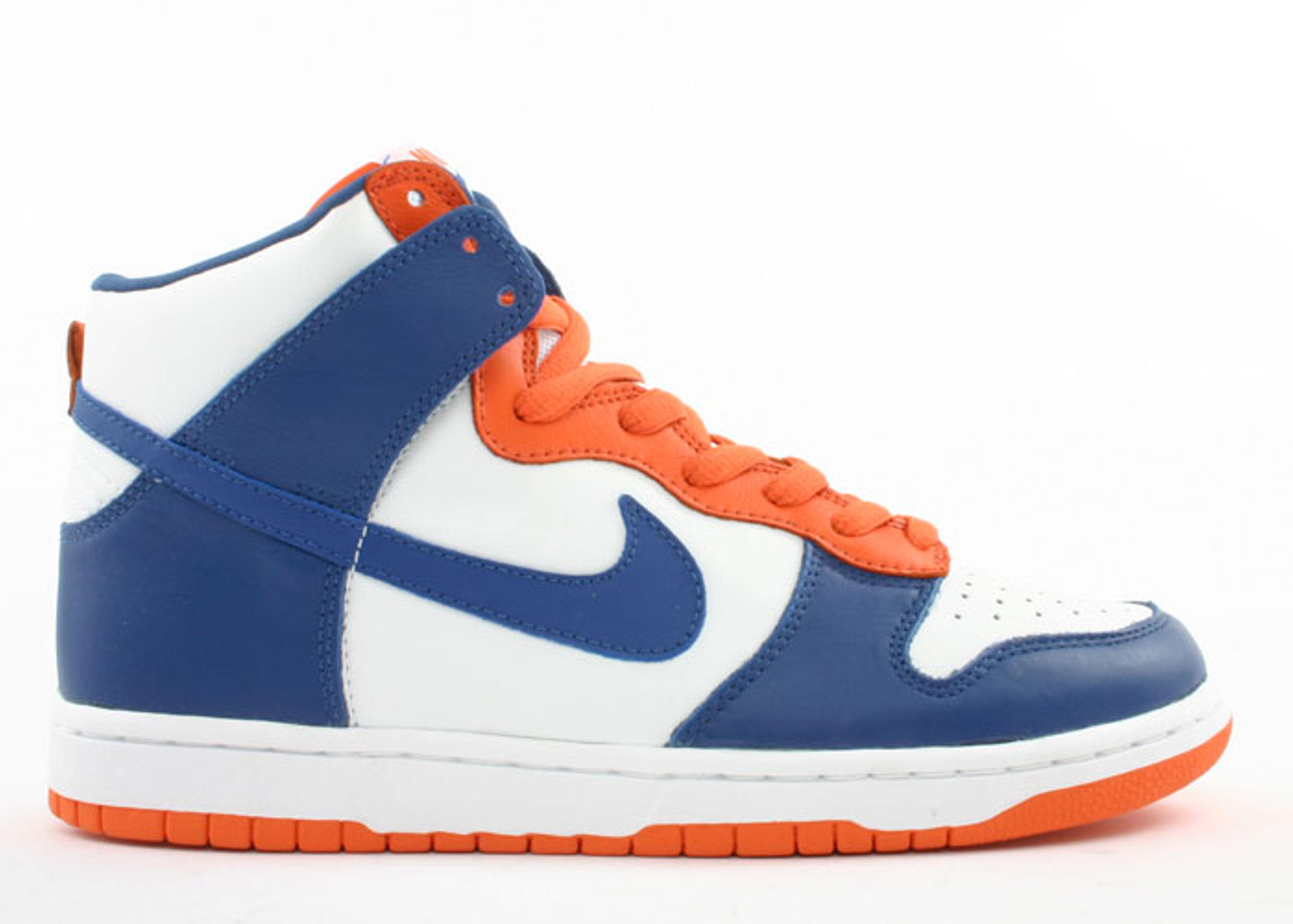 Blue and orange store nike high tops