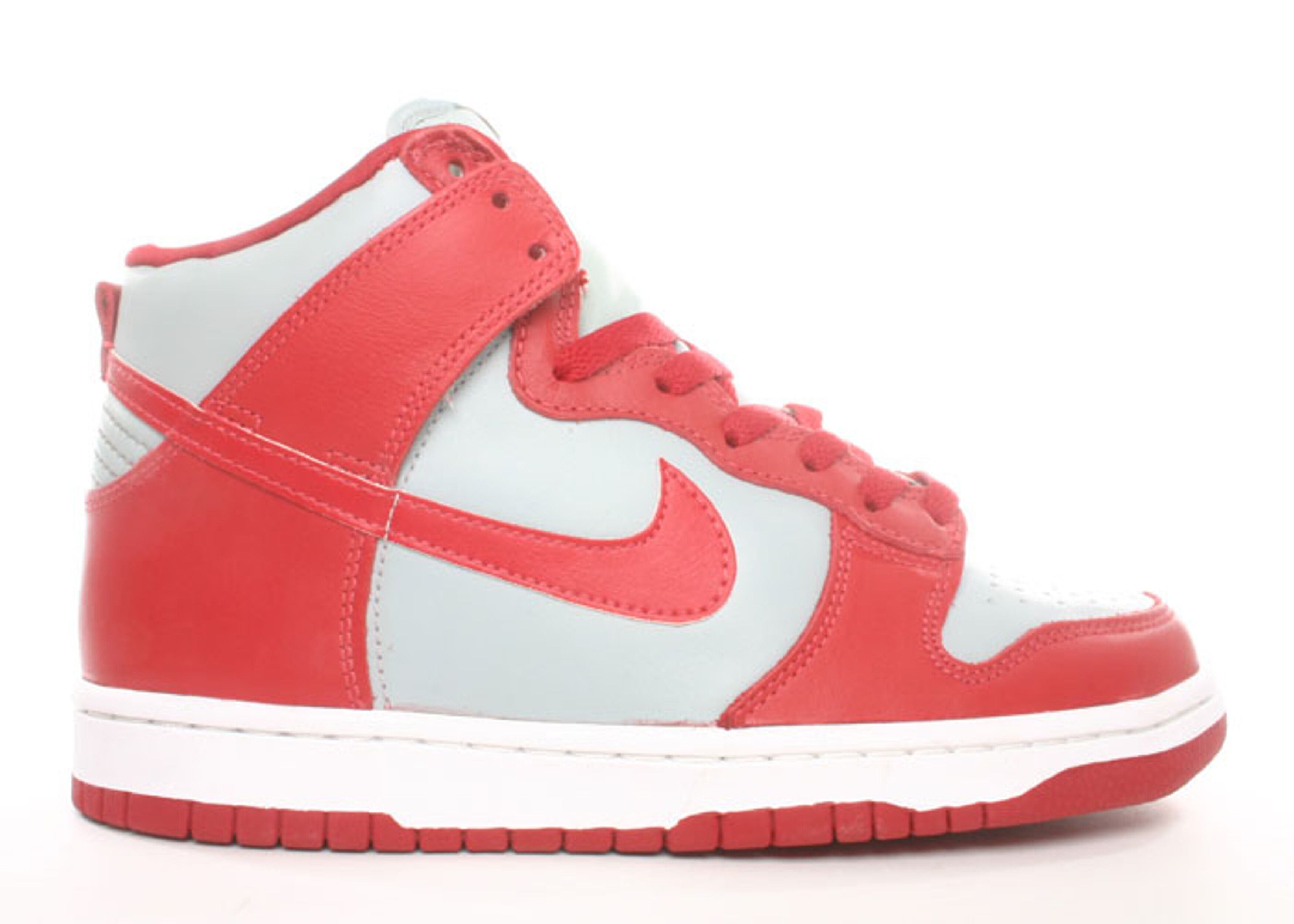 Dunk High Le - Nike - 630335 061 - silver/varsity red | Flight Club