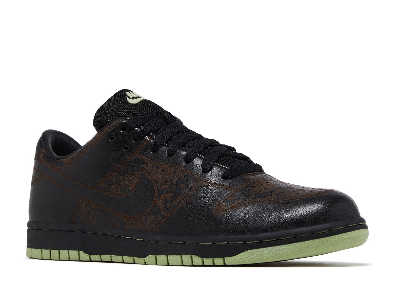 Dunk Low 1 Piece - Nike - 312424 001 - black/black-faded green 