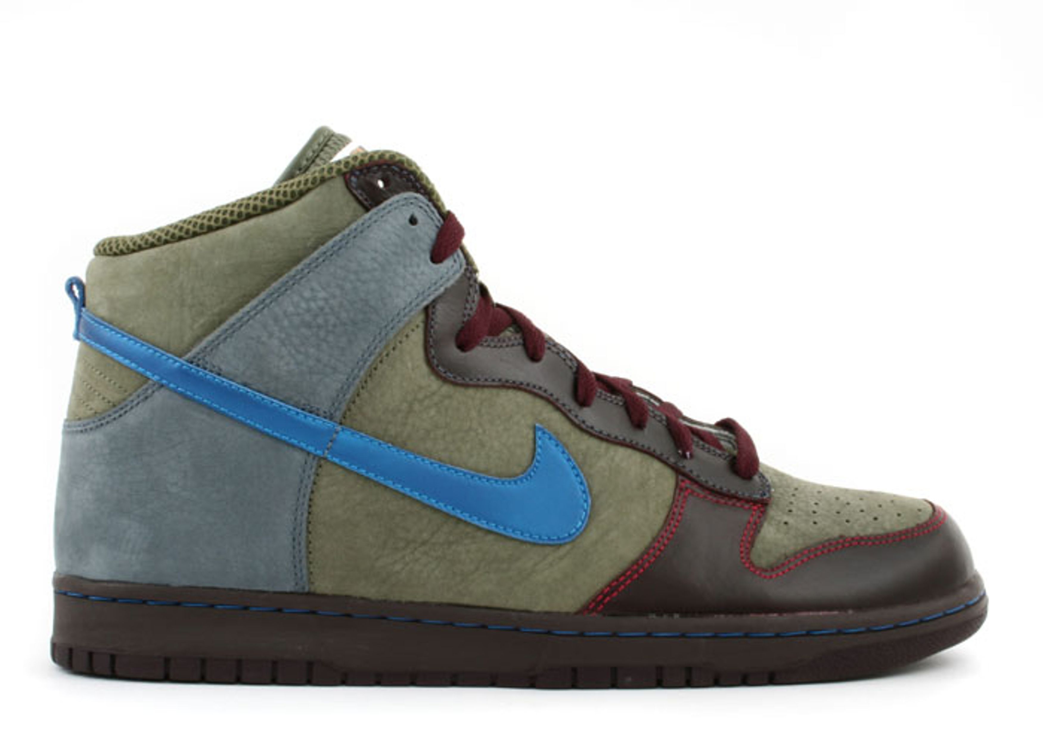 Nike Dunk High Premium World Cup Army Olive Blue Brown Mens Size 11.5 306968-341 2006?RARE?Nike Dunk High Premium Army Olive Mens Size 12  main image 4