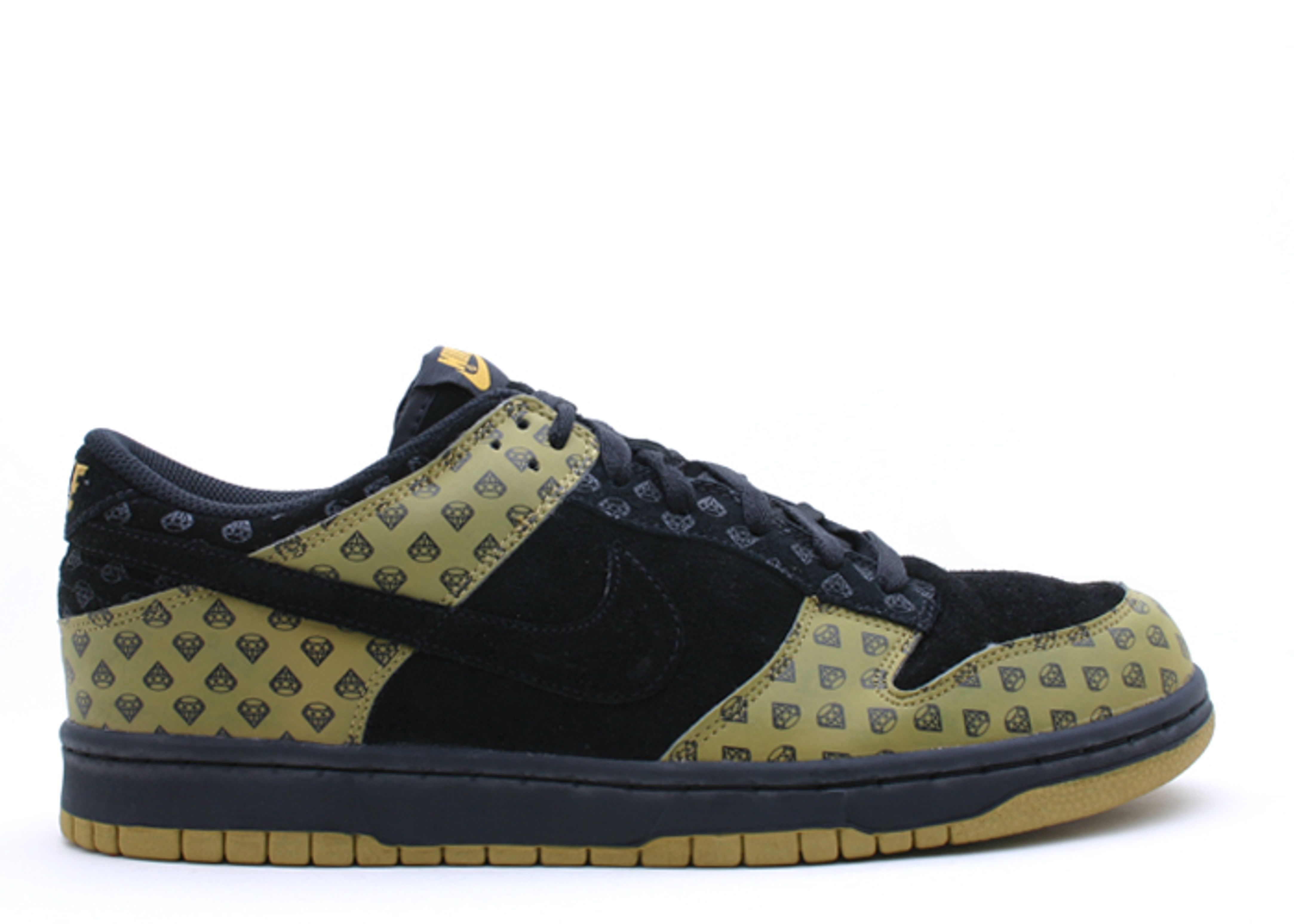 nike dunk low gold diamond