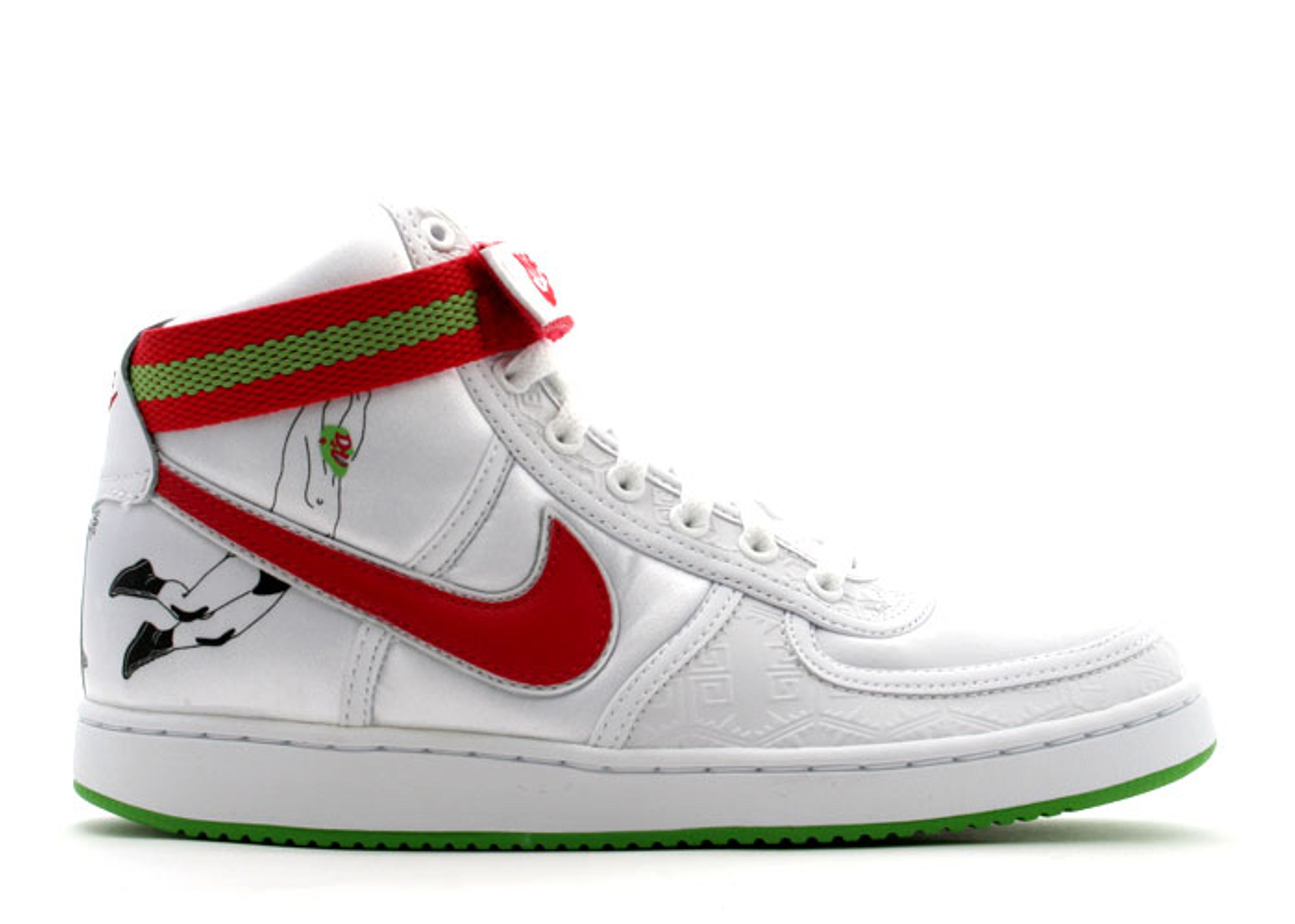 Nike Vandal High GS sale 314674-161 White Grape Blaze Atom Red Vintage Sneakers