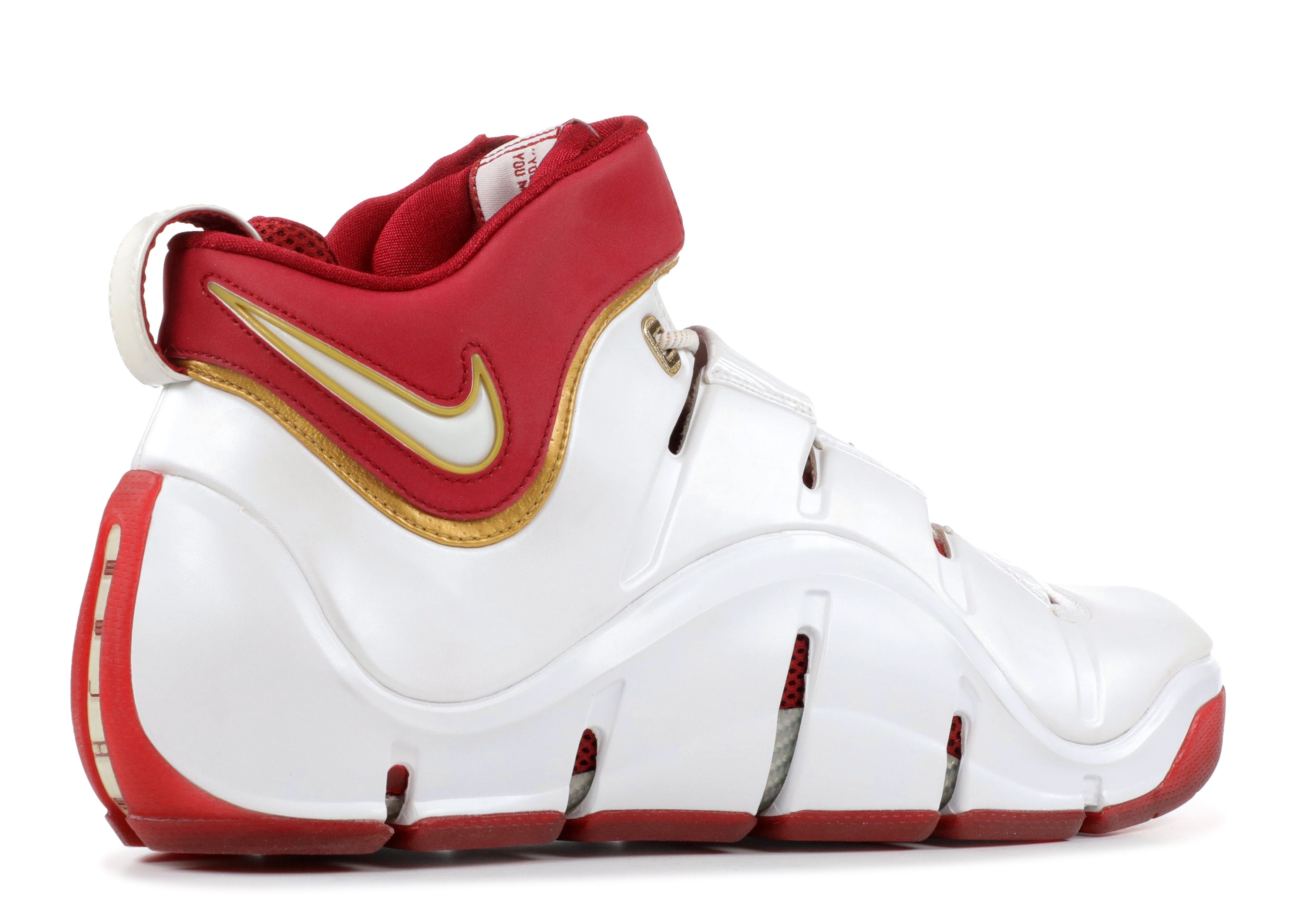 Nike Zoom Lebron 4 All-Star IV Metallic Gold/White-Varsity Red SZ 8.5 314647- Nike LeBron 4 Birthday Men main image 3