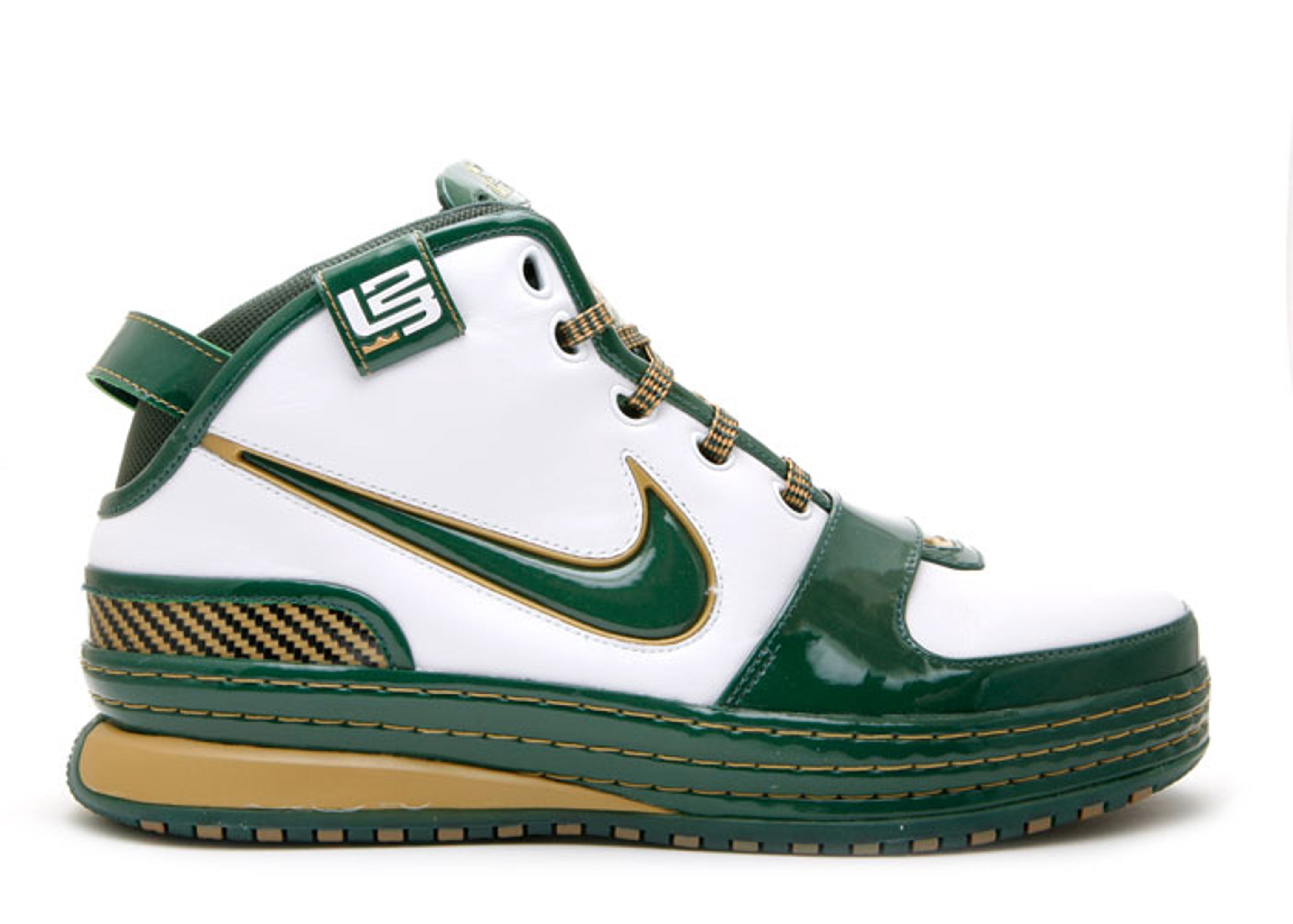 Zoom LeBron 6 'SVSM' - Nike - 346526 131 - white/dp frst-mtllc gld (svsm) |  Flight Club