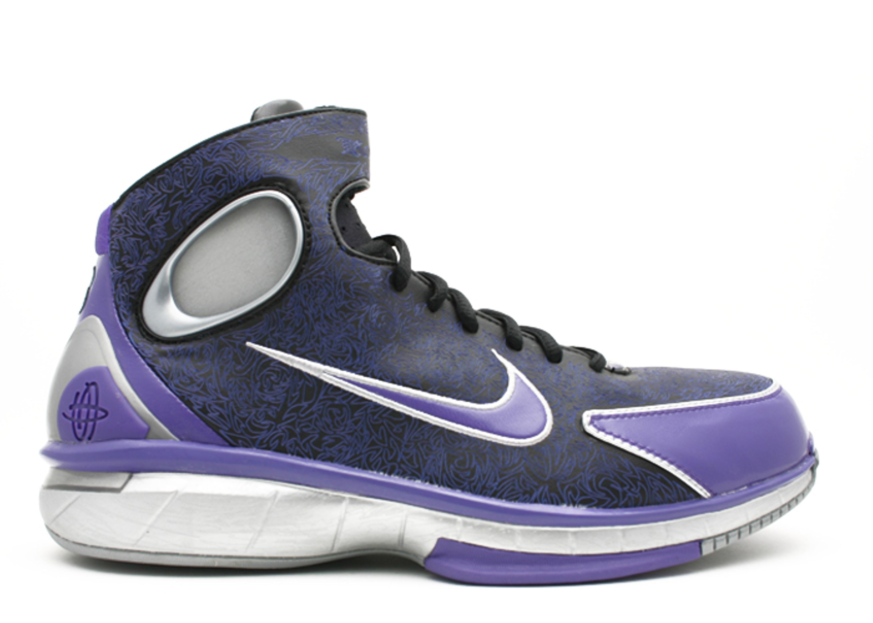 Air Zoom Huarache 2K4 KB - Nike - 309957 051 - black/mtllc silver 