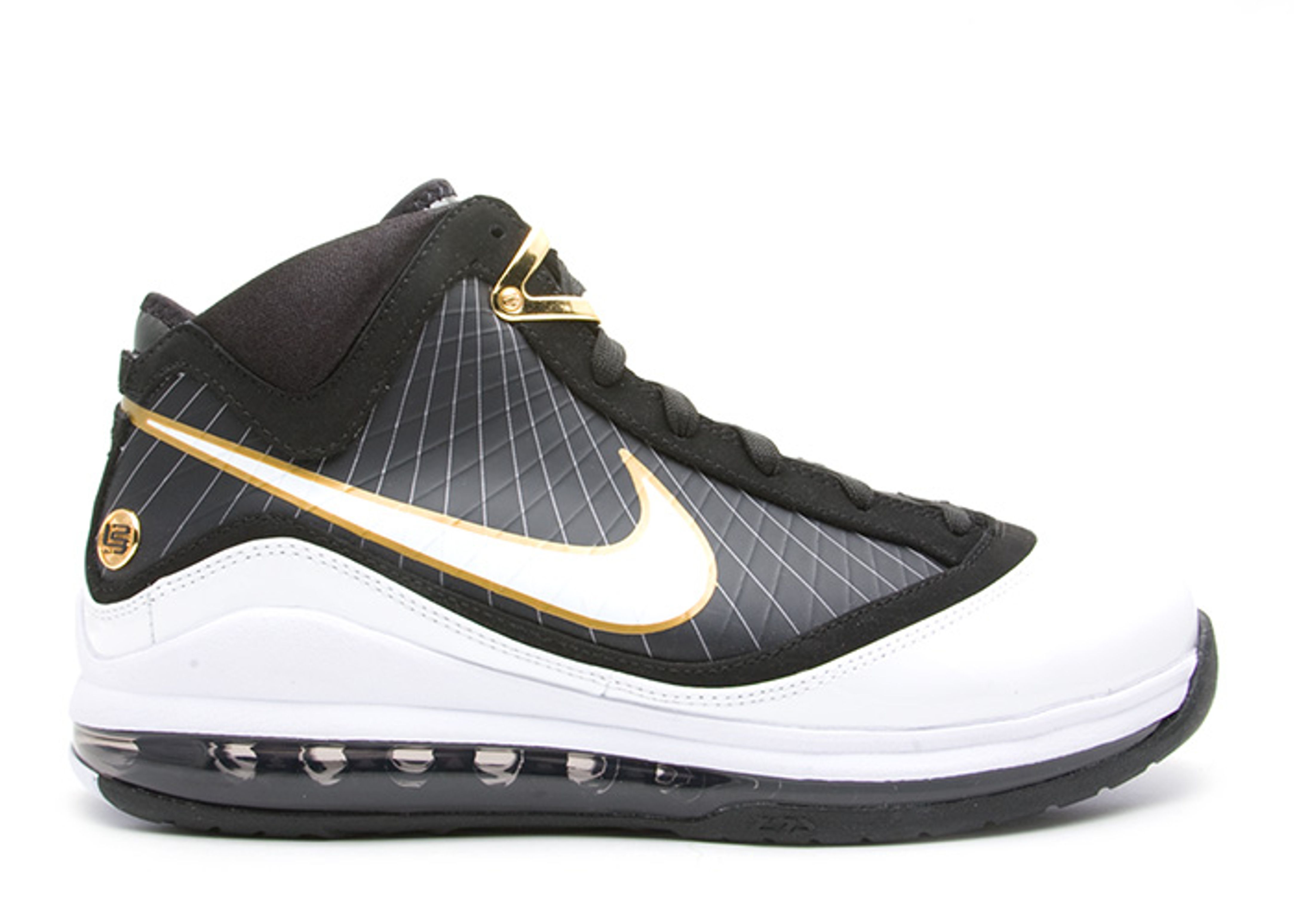 gold and black lebrons