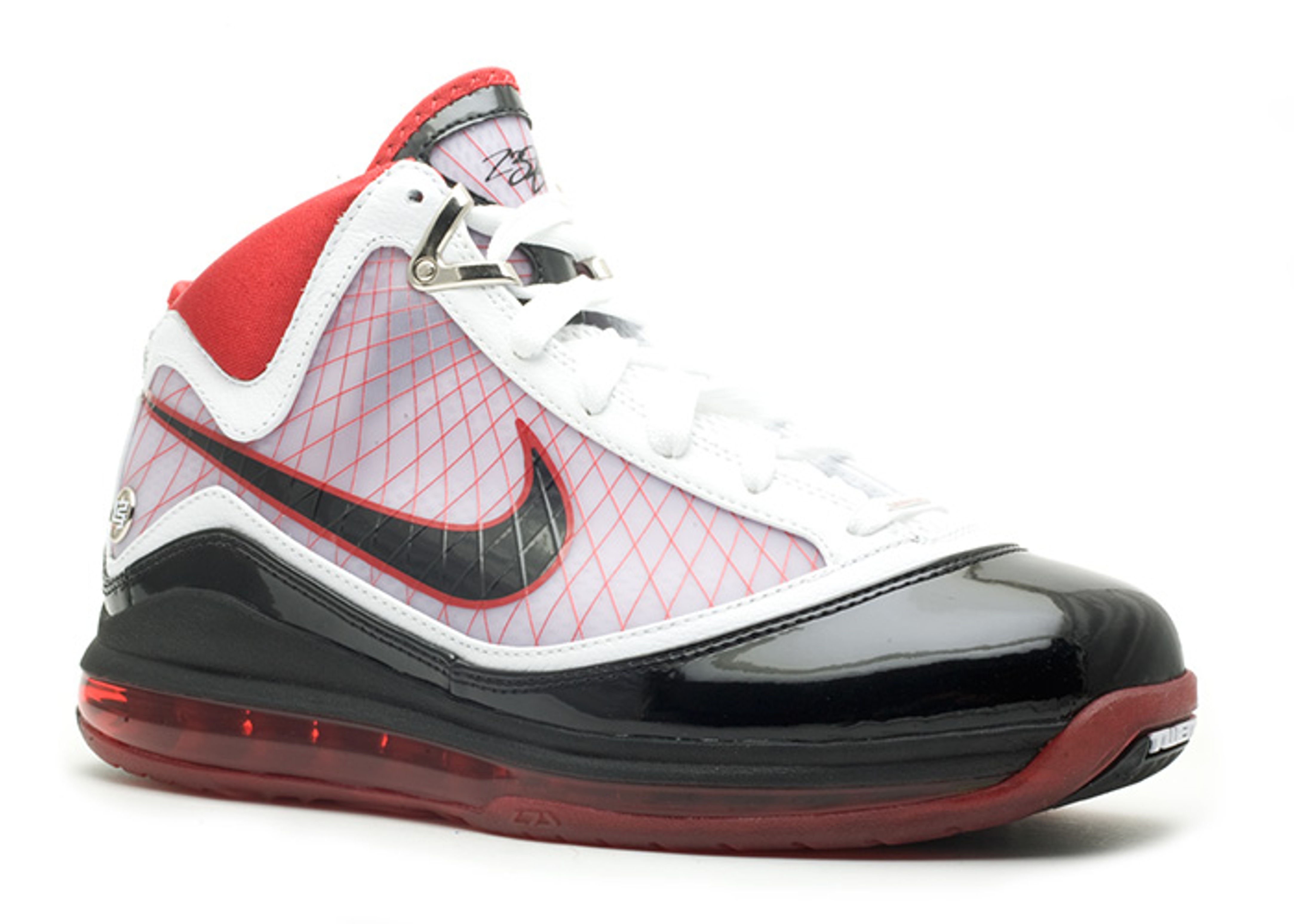 Air Max LeBron 7 White Black Red Nike 375664 102 white