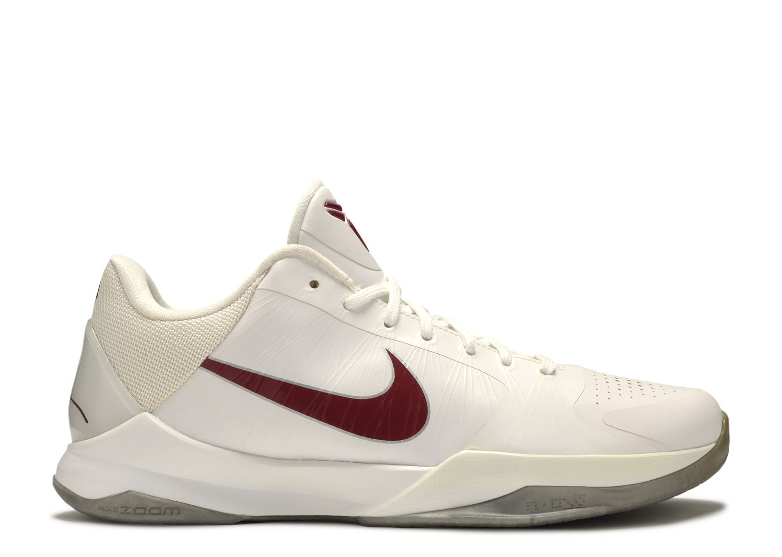 Zoom Kobe 5 Lower Merion Aces Home Nike 386429 106 white tm rd mtl lower merion Flight Club