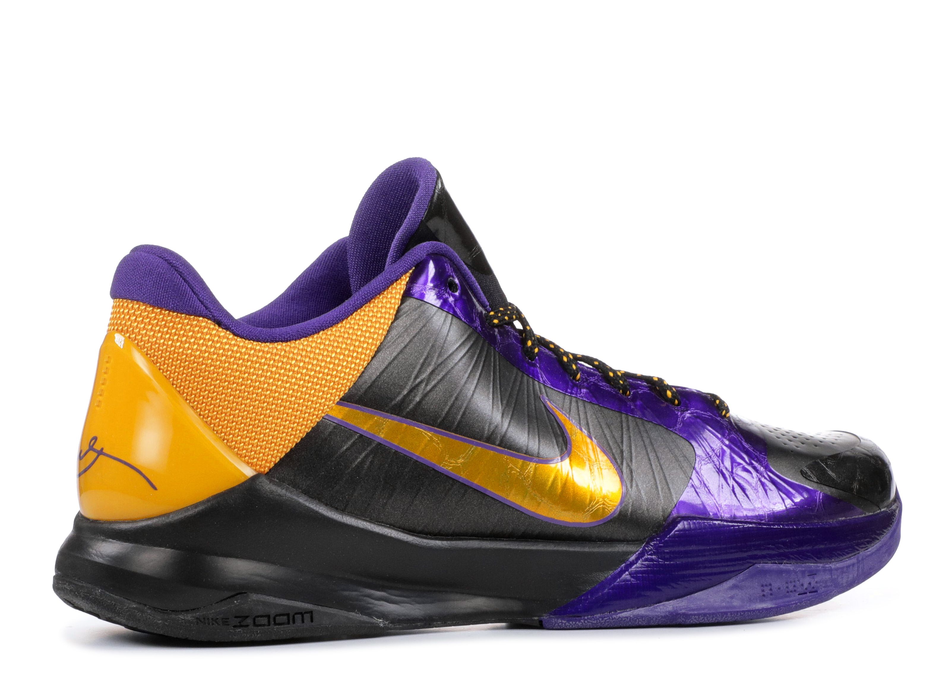 Zoom Kobe 5 XDR 'Lakers Away' - Nike - 386430 071 - black/de sol