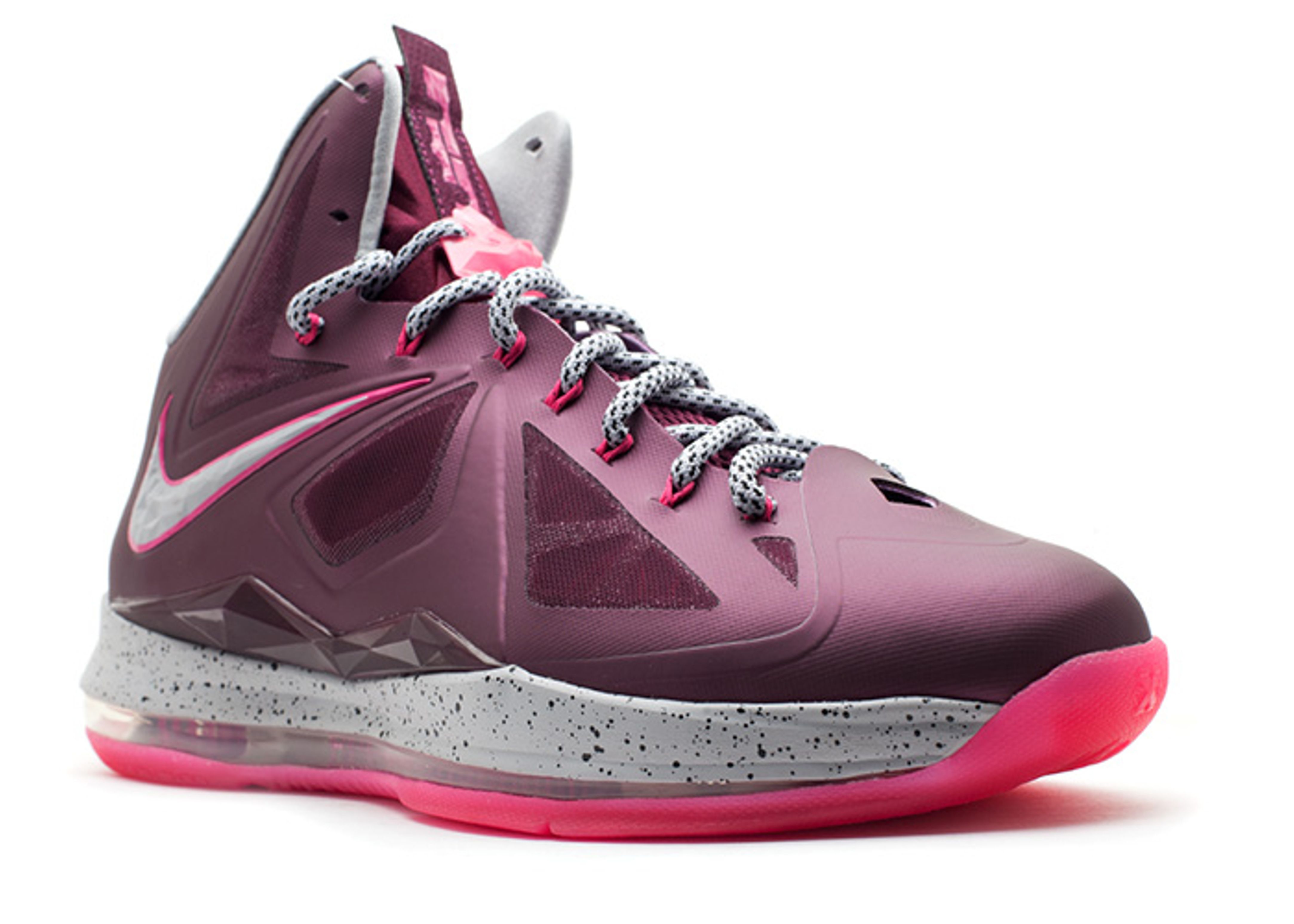 NIKE LEBRON X 10 ID SILVER PINK GREEN DIAMOND COLLECTION 578346-992 US 9  SIZE