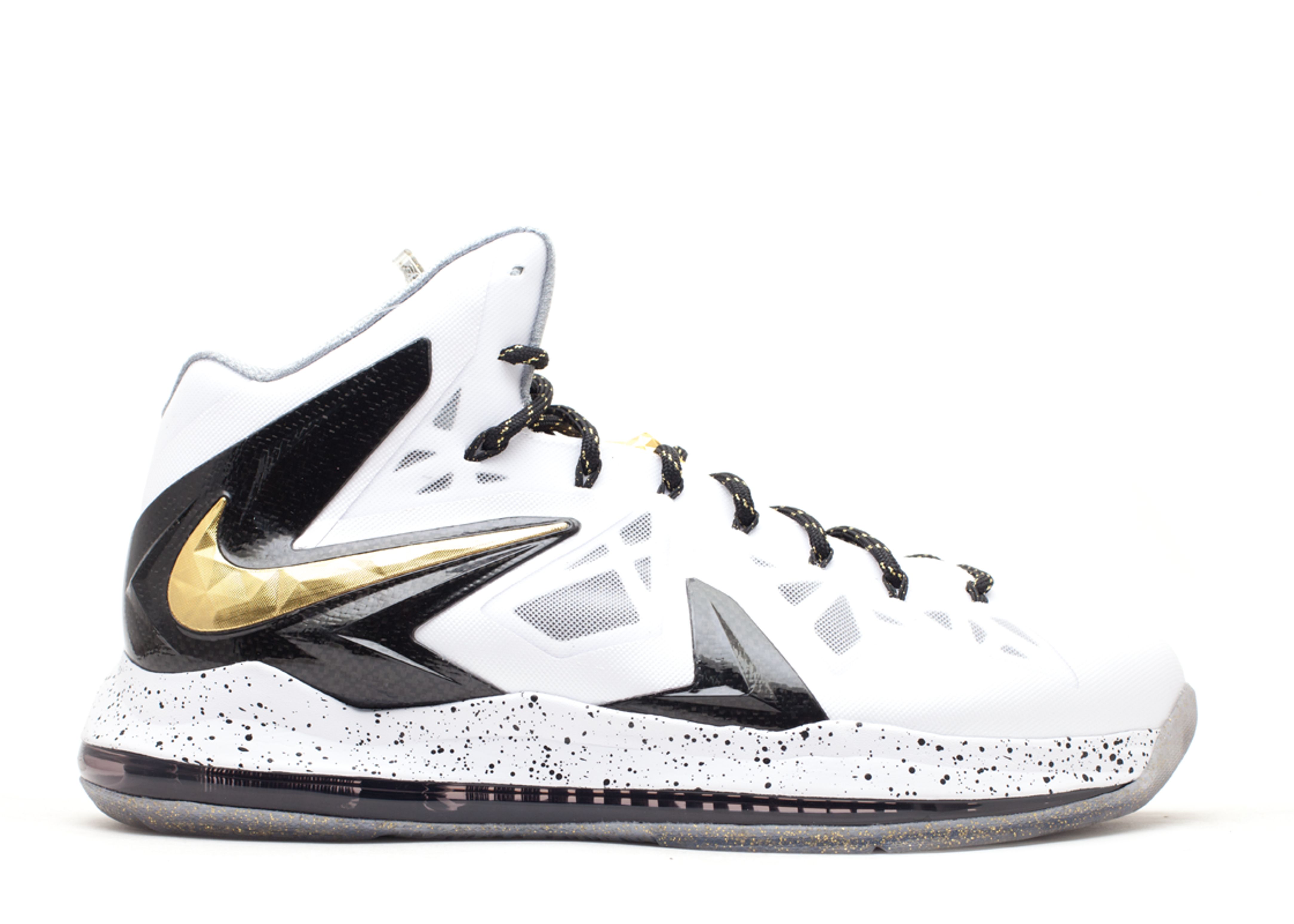 white and gold lebrons