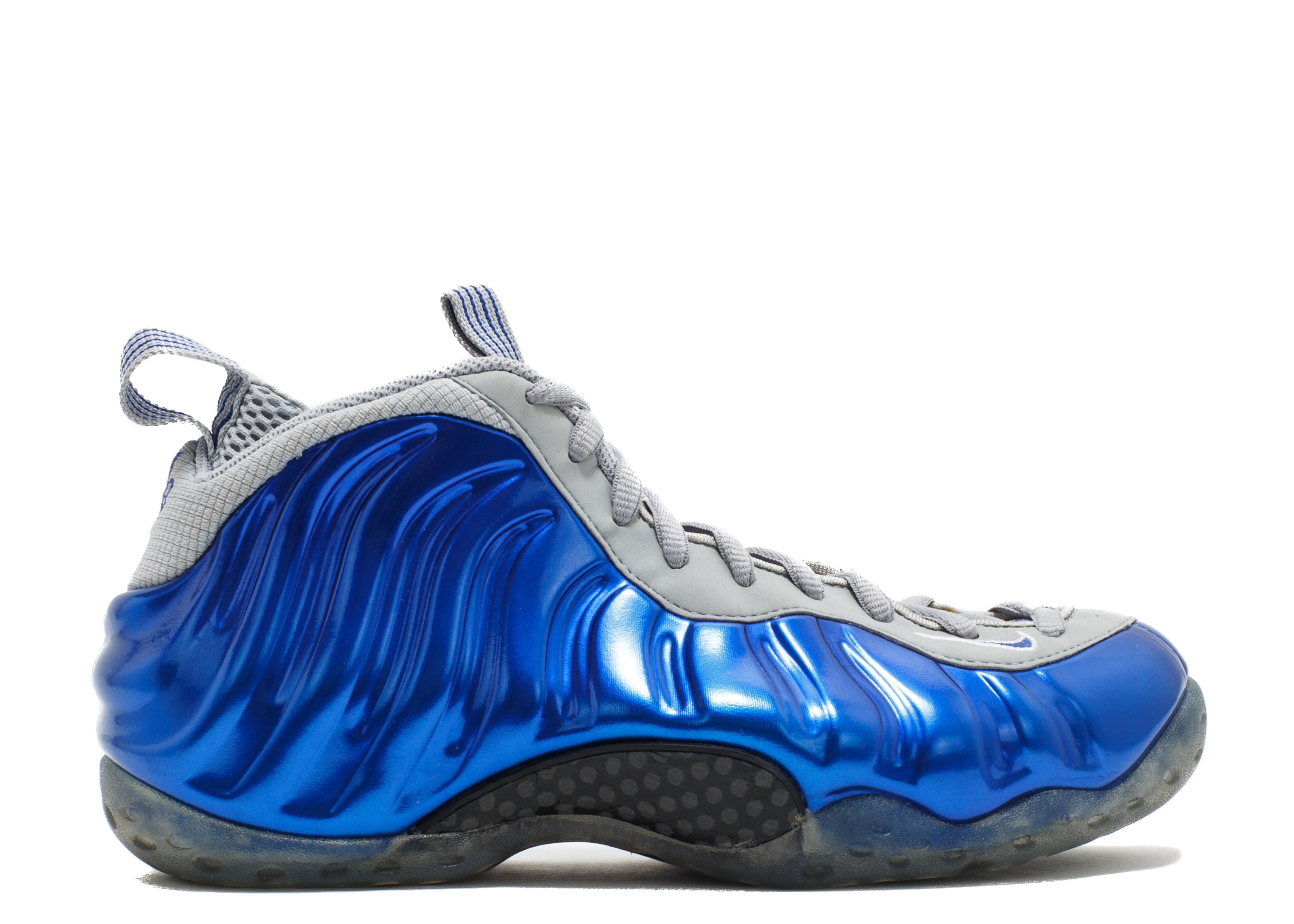 royal blue and grey foamposites