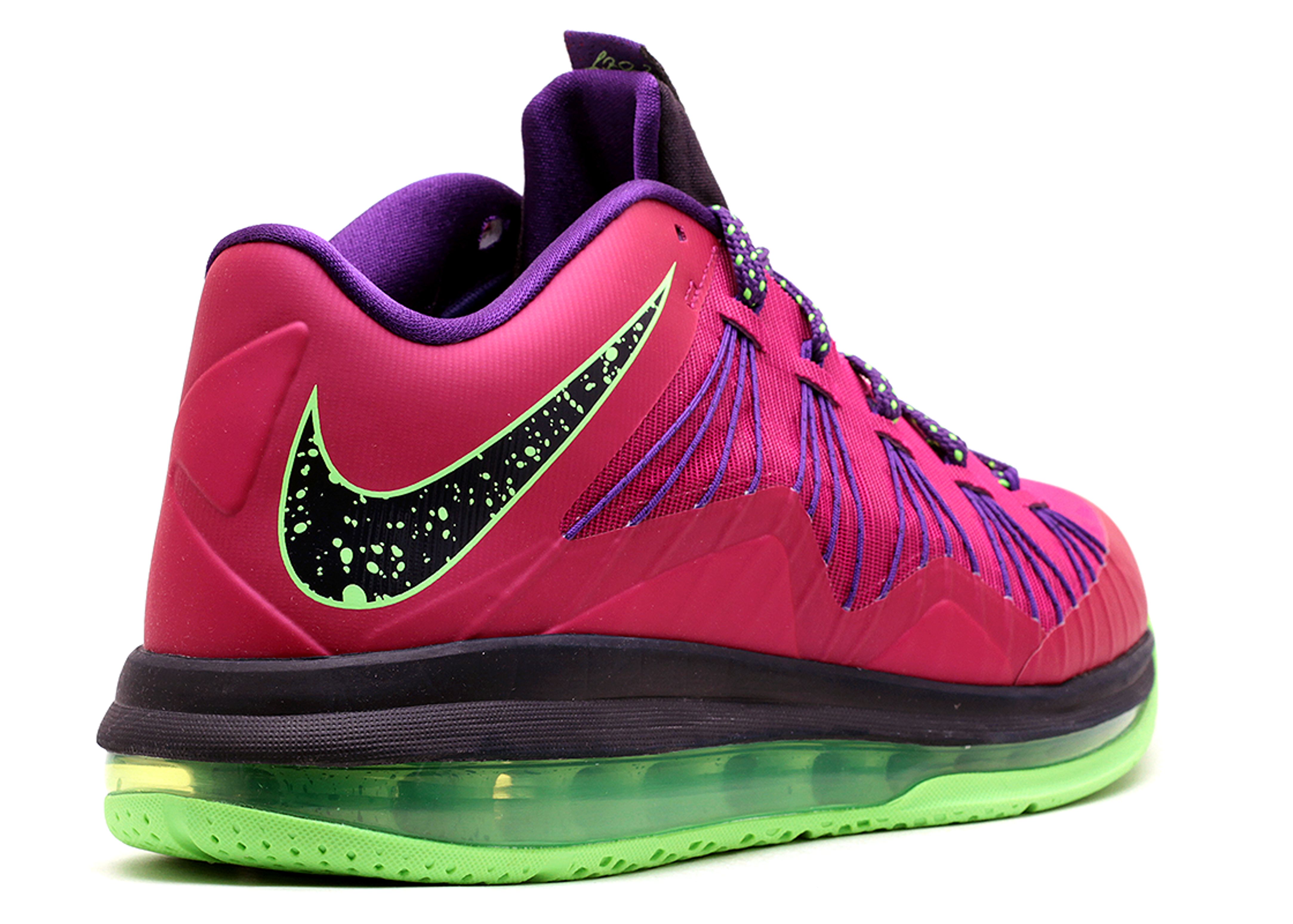 Air Max LeBron 10 Low 'LeBroncurial' - - 579765 601 - red/court purple-flash lime | Flight Club