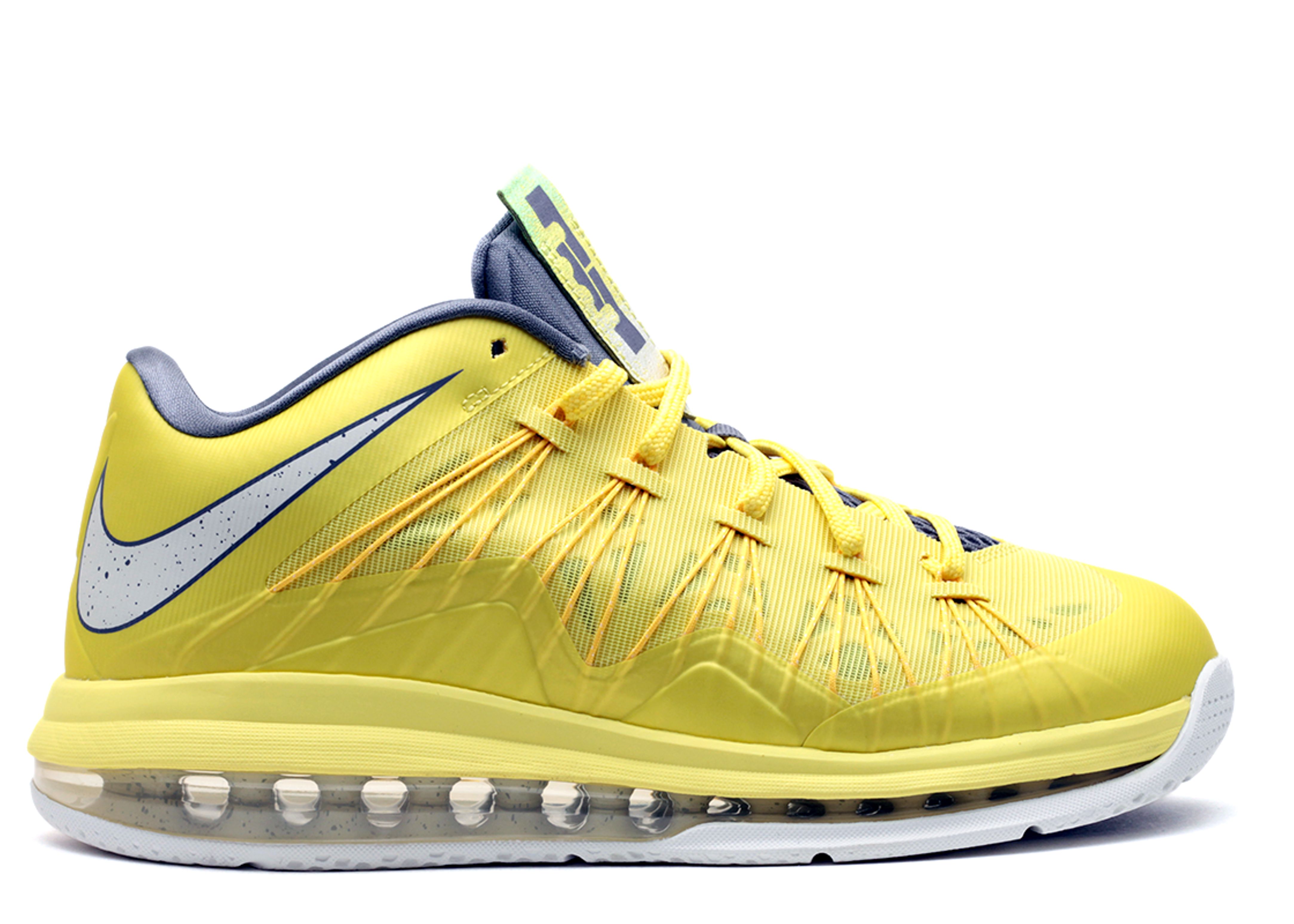 Air Max LeBron 10 Low 'Sonic Yellow' - Nike - 579765 700 - sonic  yellow/sl-cl grey-tr yllw | Flight Club