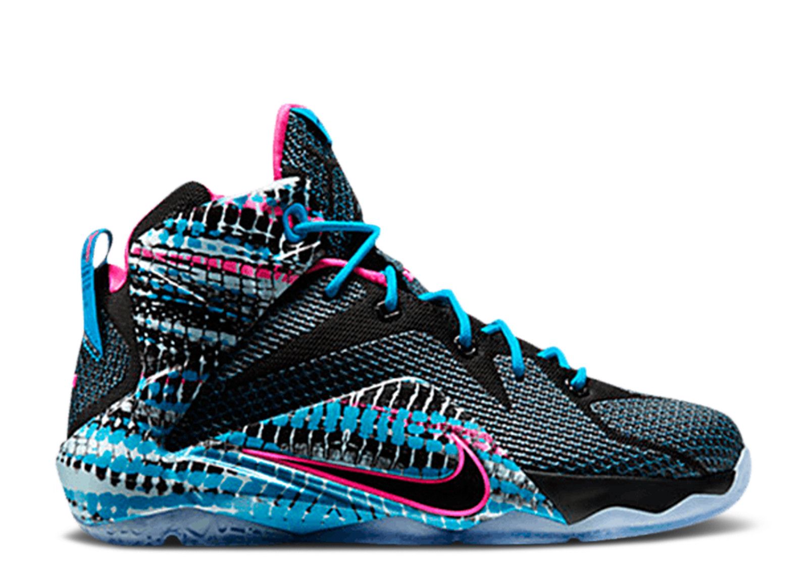 LeBron 12 GS '23 Chromosomes' Nike 685181 004 black/pink pow