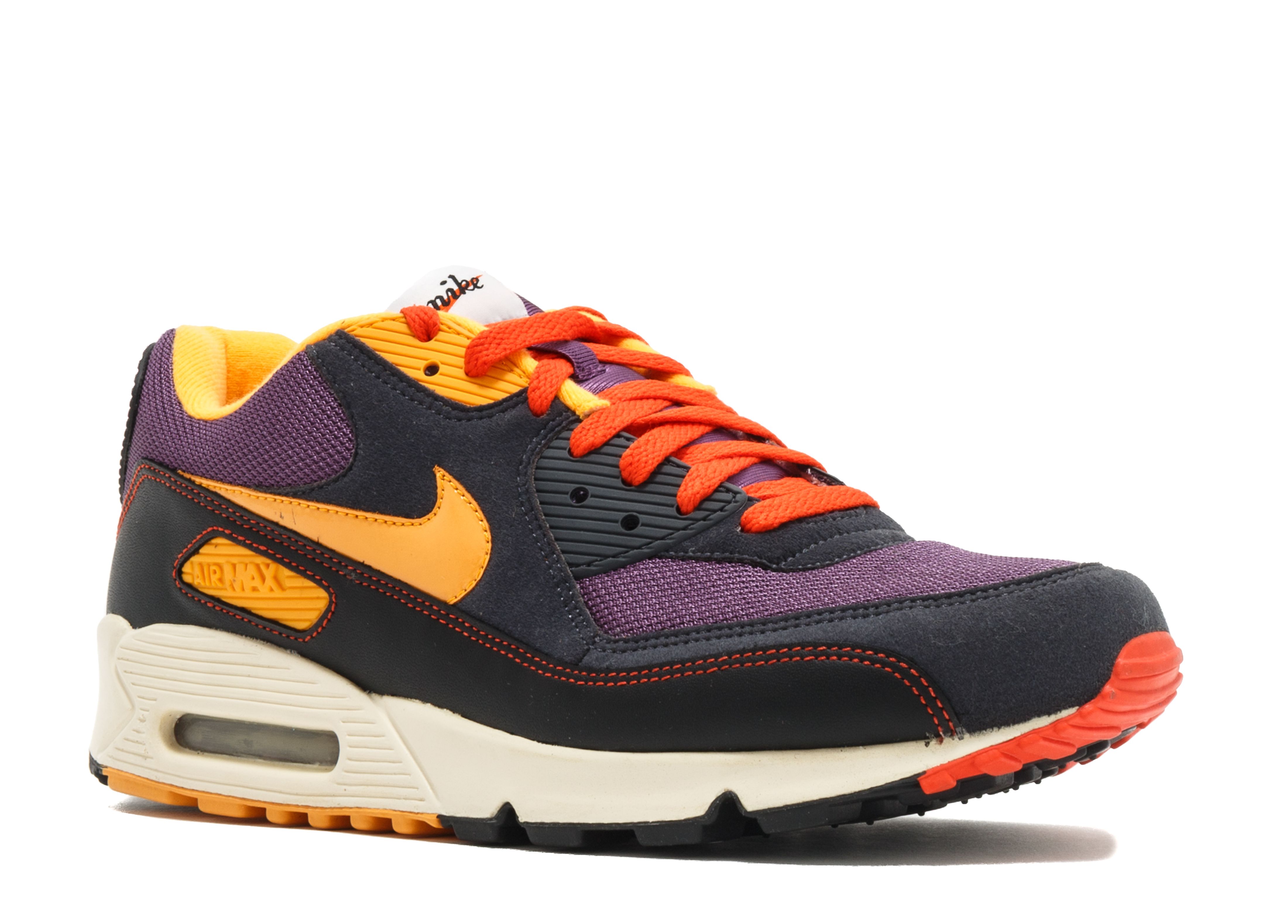 purple and orange air max 90