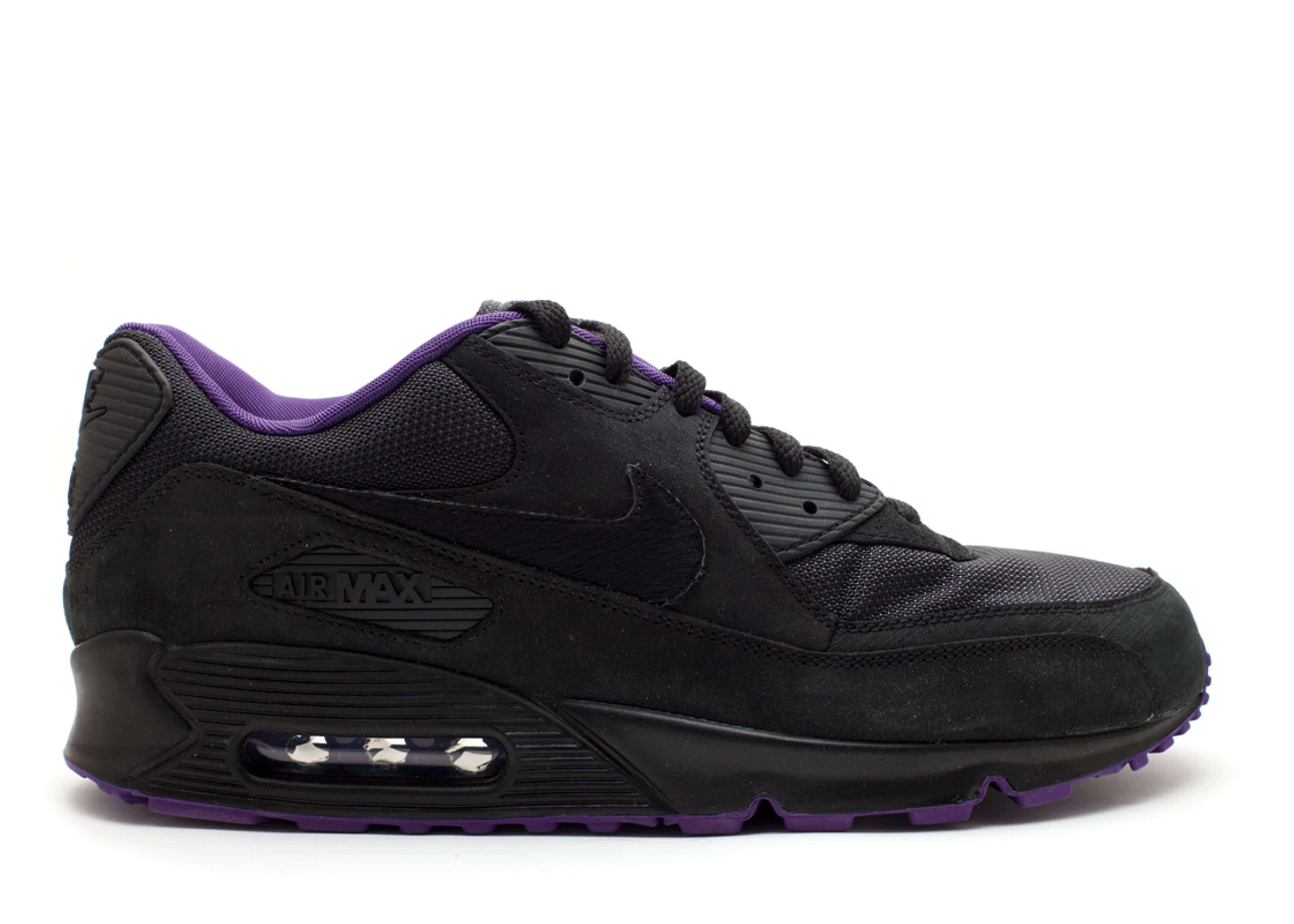 black and purple air max 90