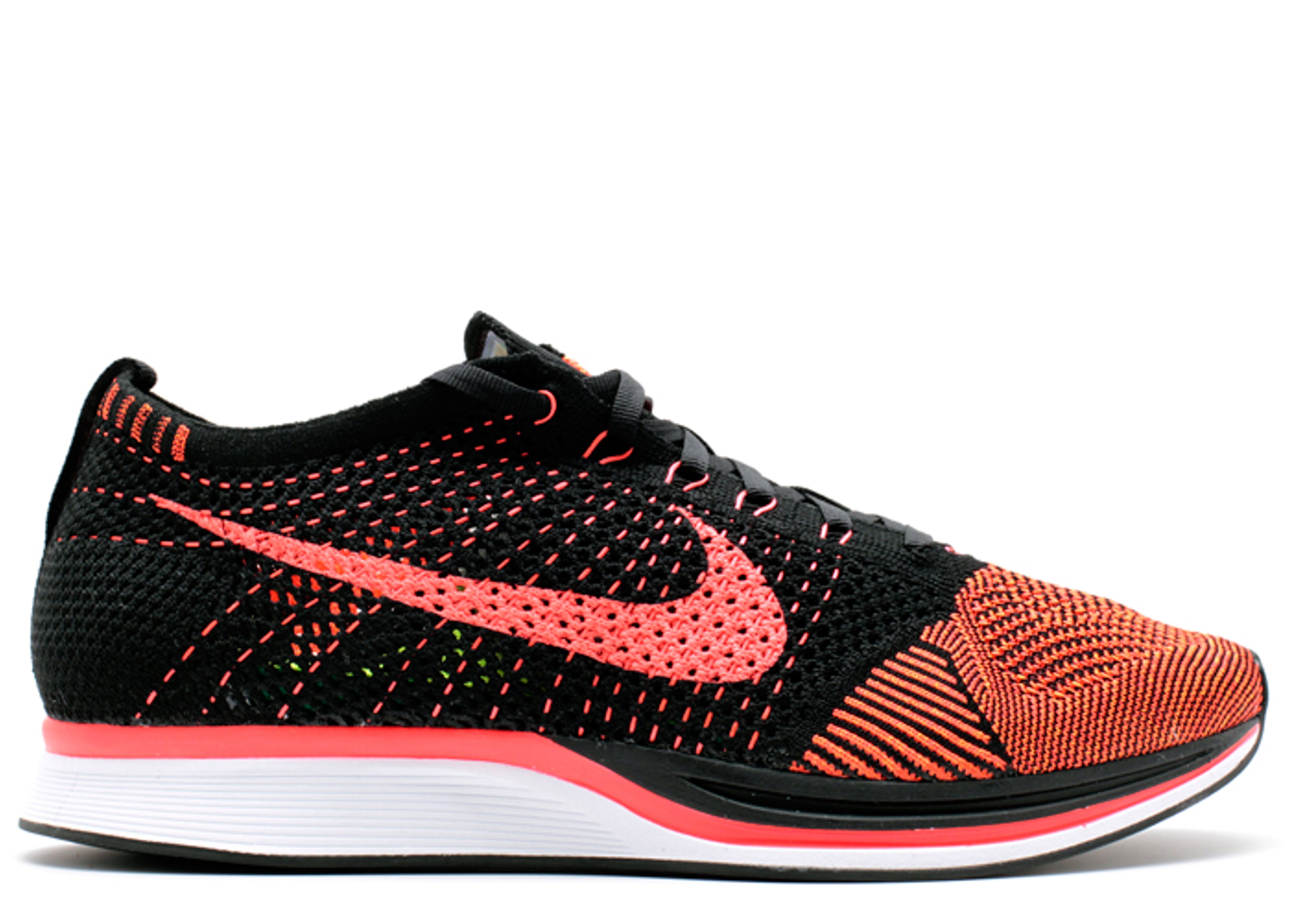 Flyknit Racer 'Black Total Orange' - Nike - 526628 006
