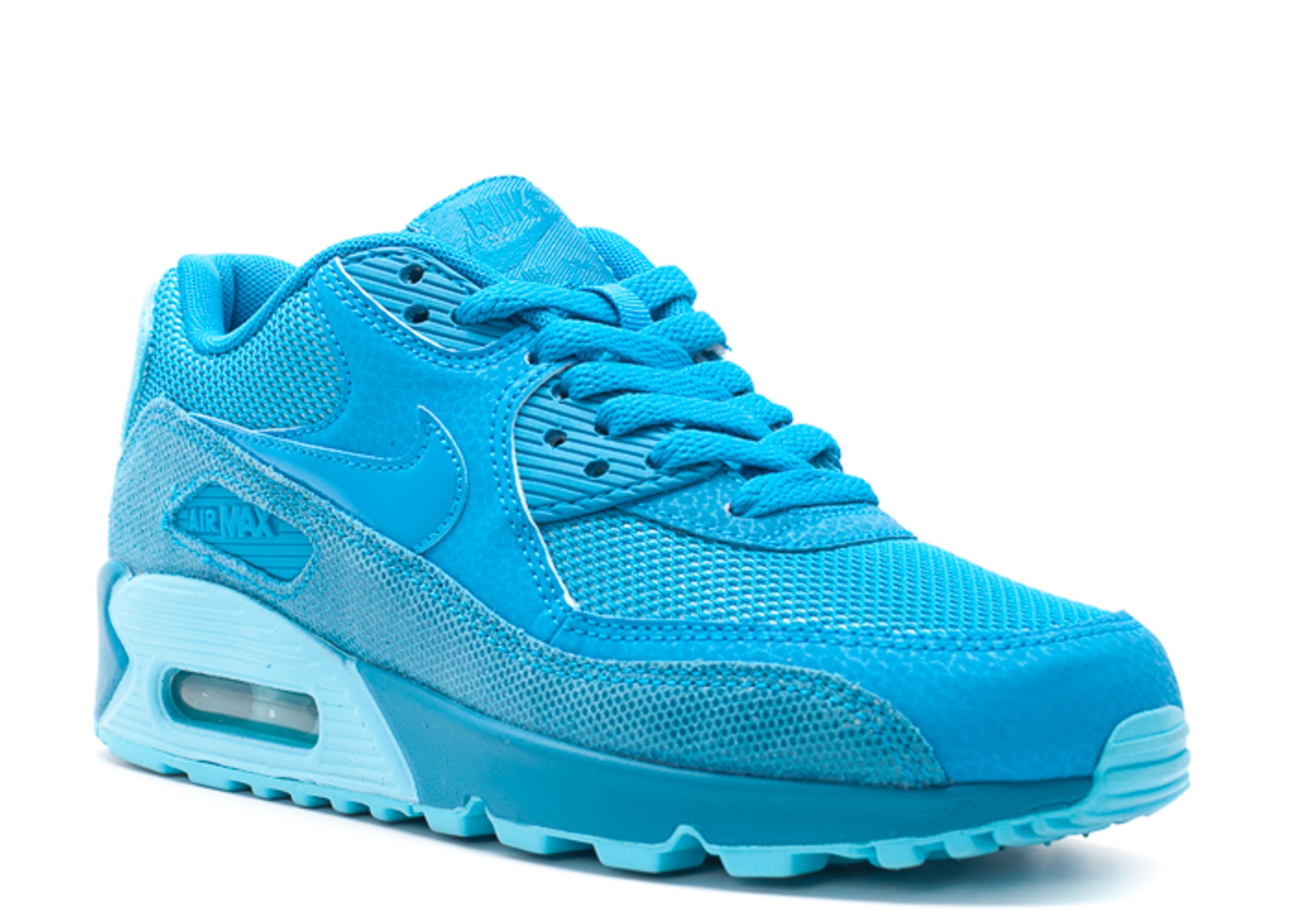 Wmns Air Max 90 Premium - Nike - 443817 401 - light blue lacquer 