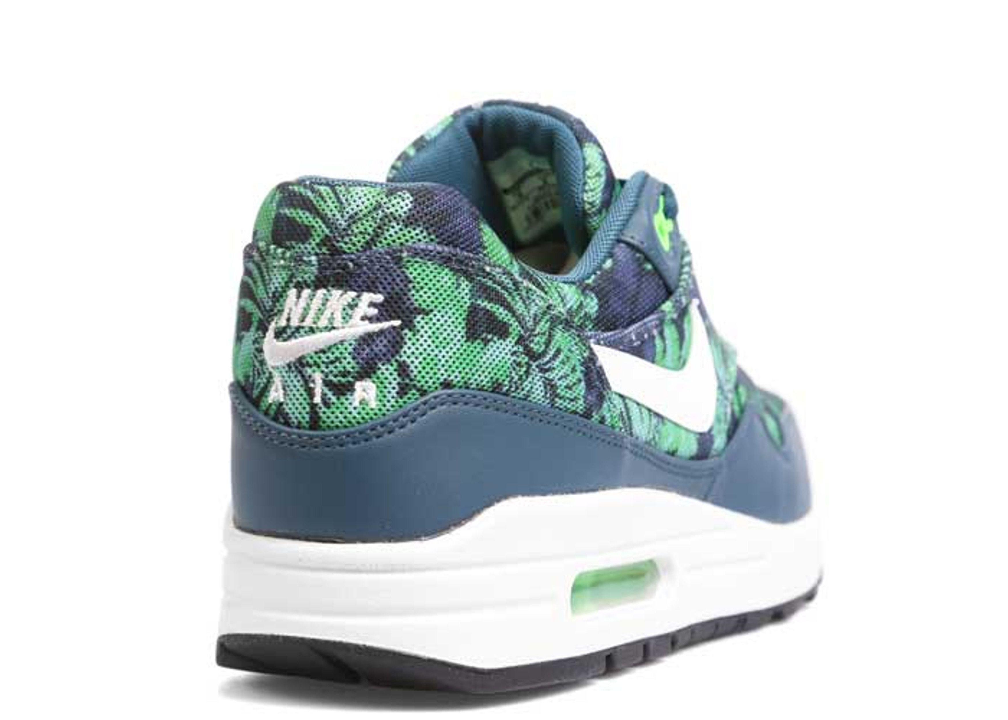 Nike Air Max 1 GPX blue green white Nike Air Max 1 GPX Blue Green Floral Lifestyle Sneakers  main image 4