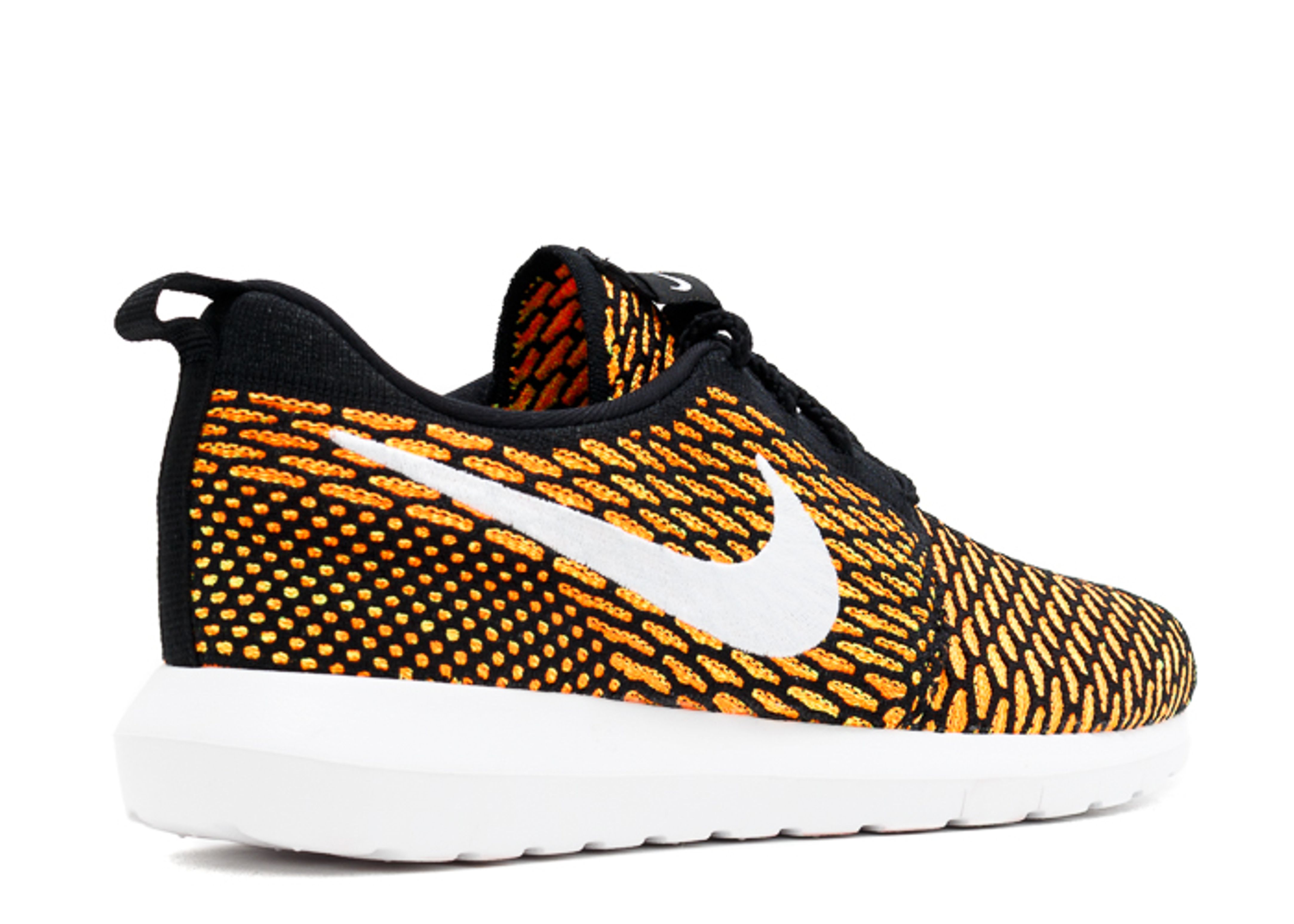 nike roshe run black orange