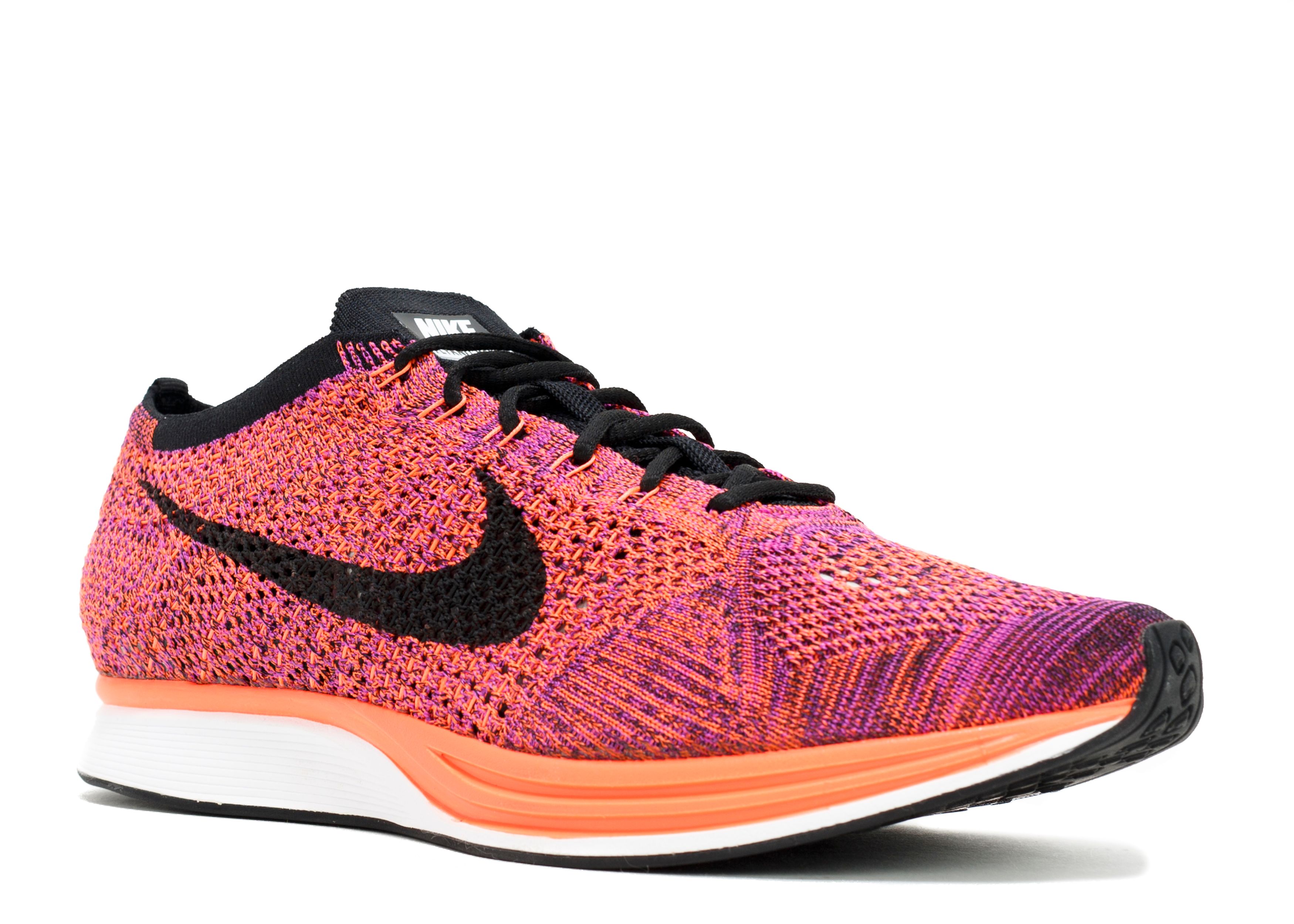 Nike Flyknit Racer Shoes Mens 10 Acai Berry Running Athletic Workout Sneakers Nike Flyknit Racer Acai Berry for Sale | Authenticity  main image 2