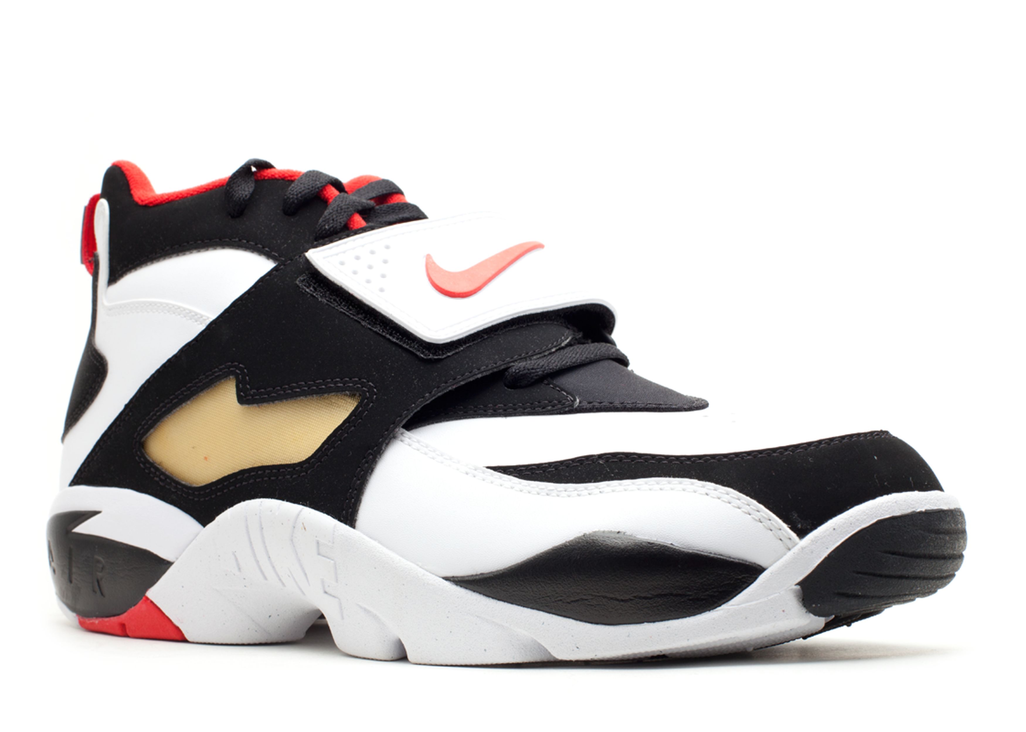 Nike Air Diamond Turf Mens Shoes Black White Red Gold Sz 10 309434-105 Men main image 3