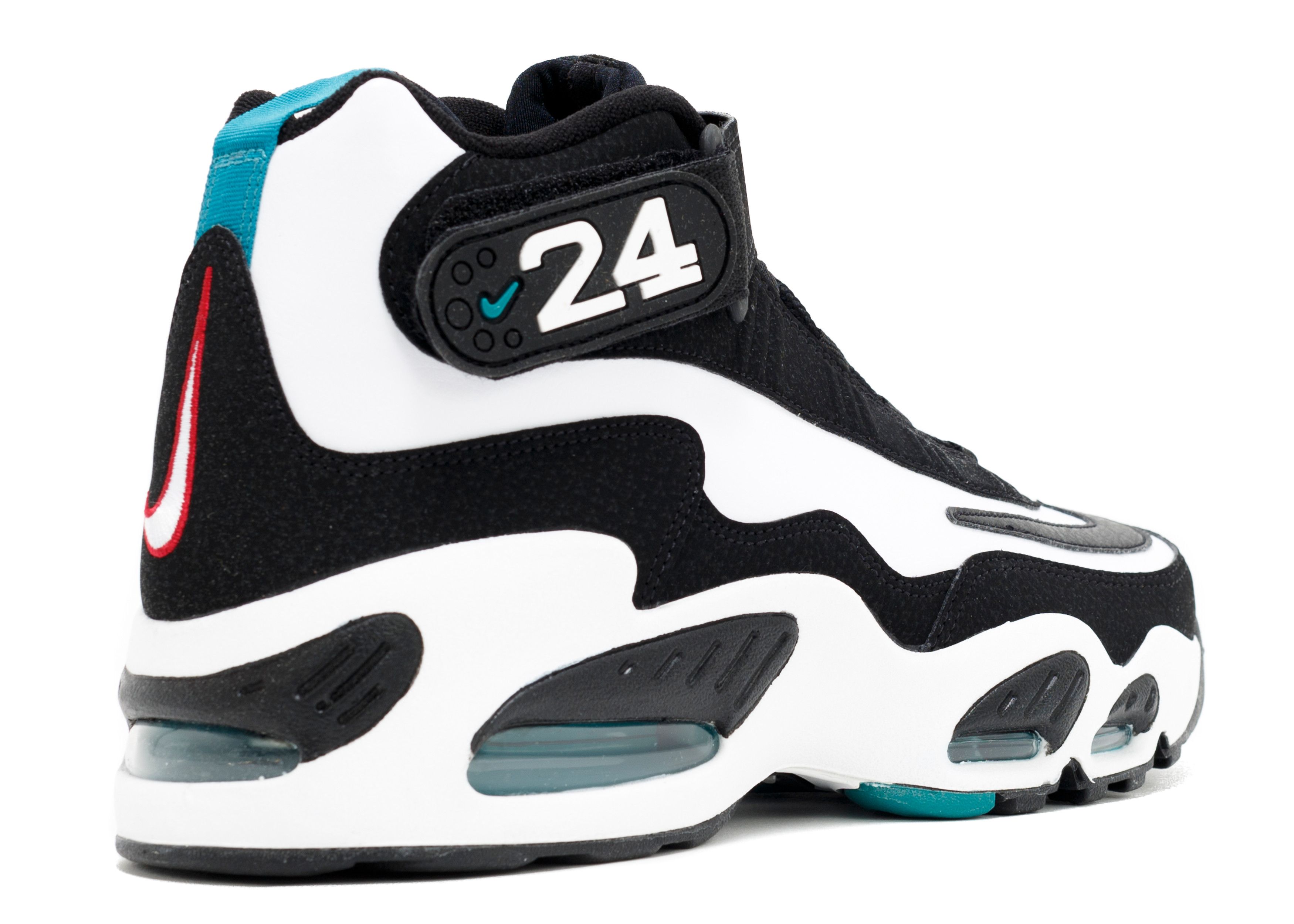 Nike Air Griffey Max 1 Shoes Mens Size 9 Black White Teal Pink Retro 354912-100 Nike Air Griffey Max 1 Black Teal Sneakers Freshwater | eBay main image 4