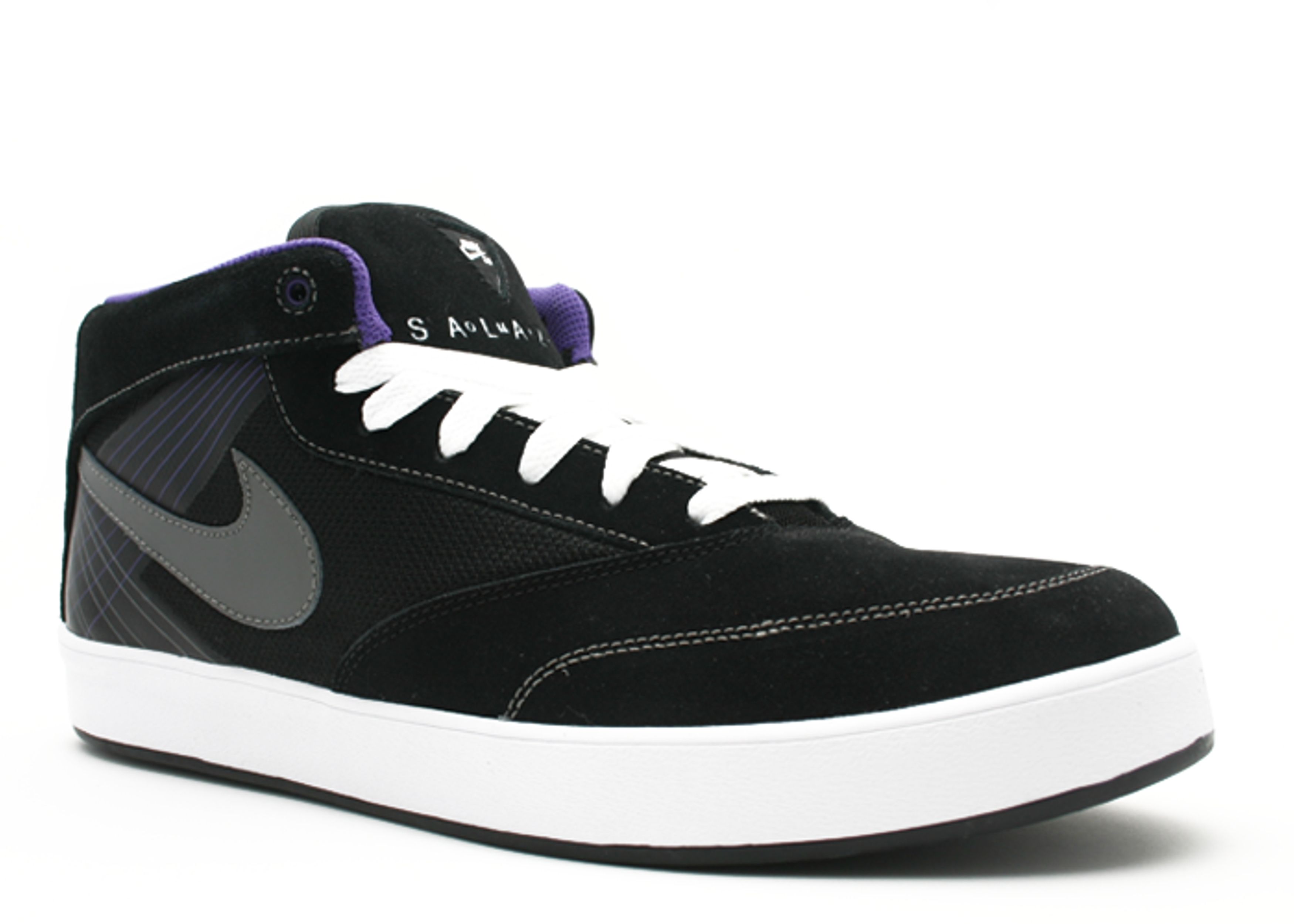 Nike SB Omar Salazar Shoes Mens Size 11.5 Black Purple Skate Sneakers 386612-001 nike sb omar salazar | eBay main image 4