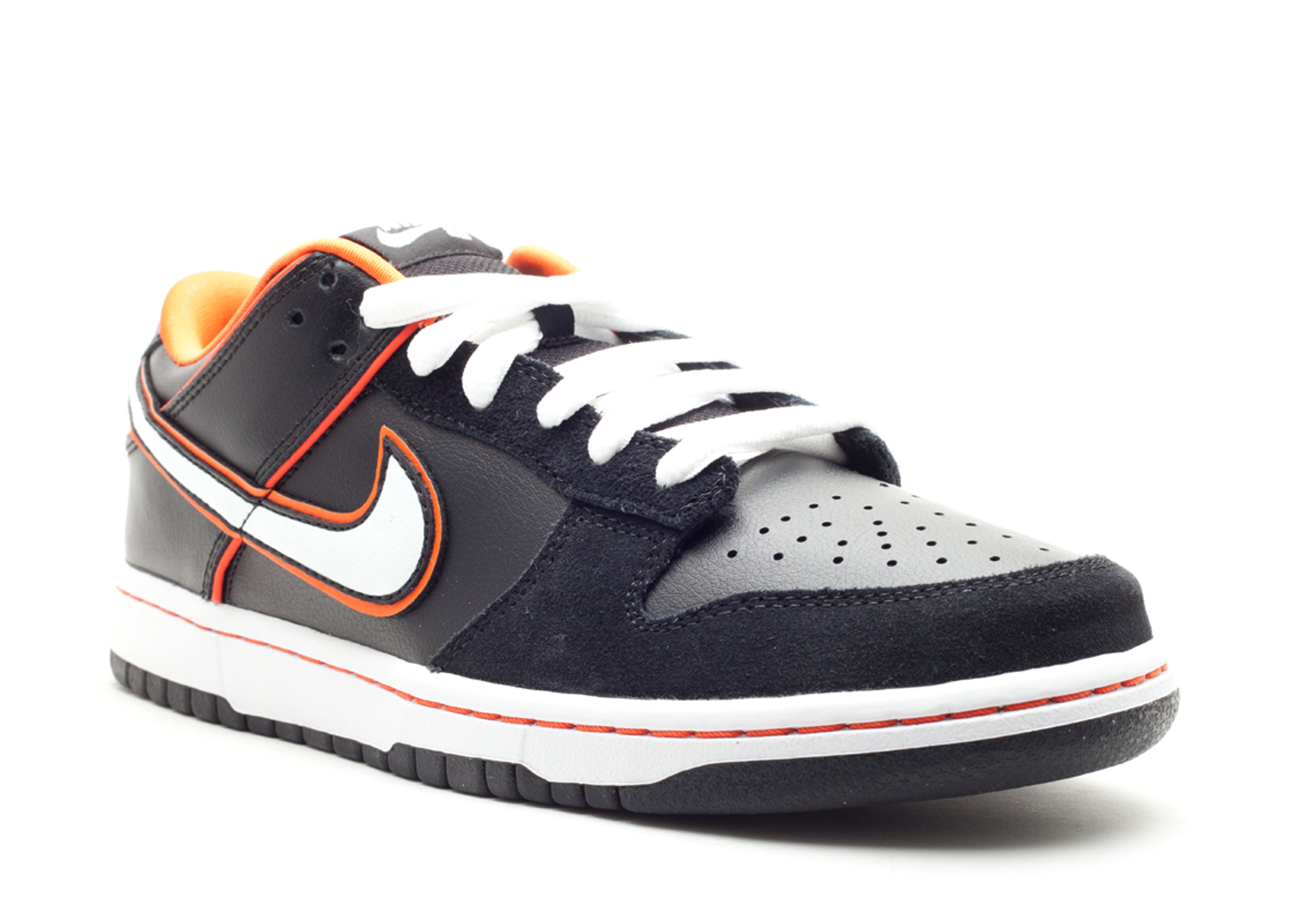 Nike SB Dunk Low 304292 010 Black Orange Blaze EUC San Francisco