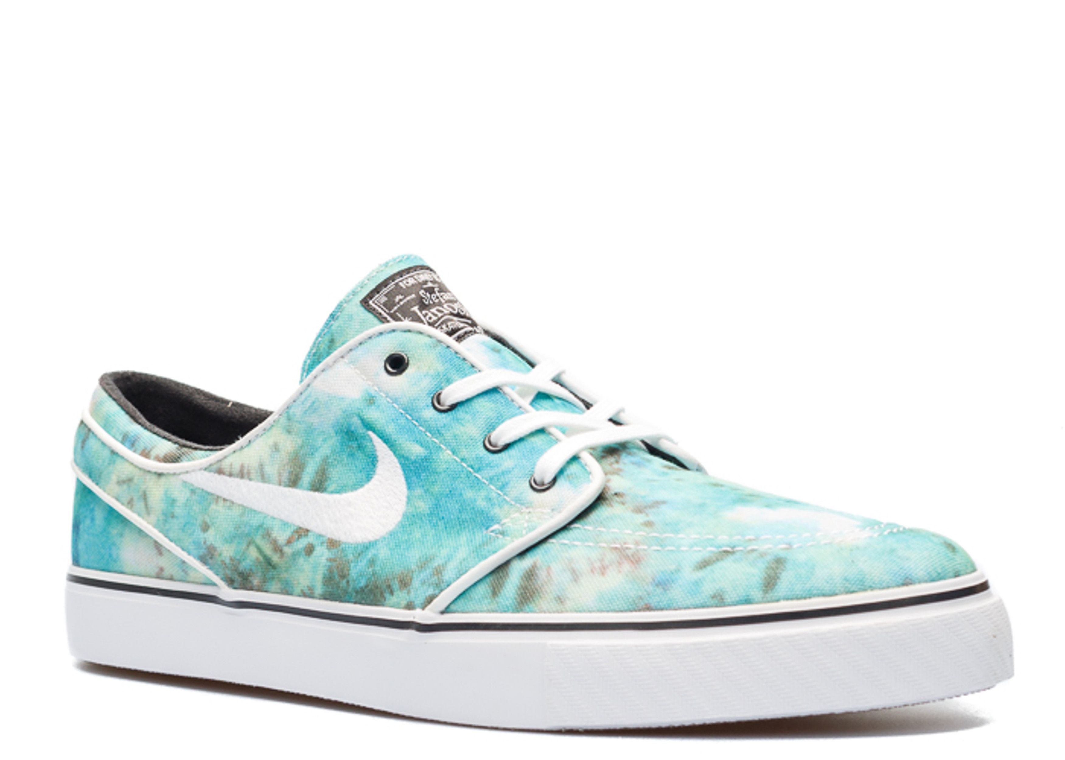 nike sb janoski qs turbo green tie dye skate shoes