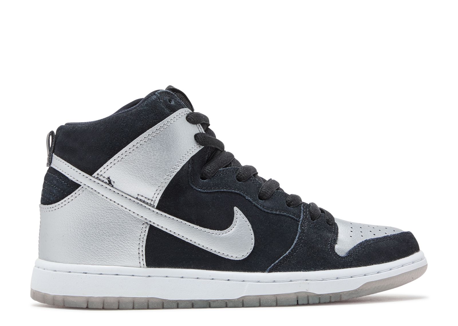 black and silver nike dunks