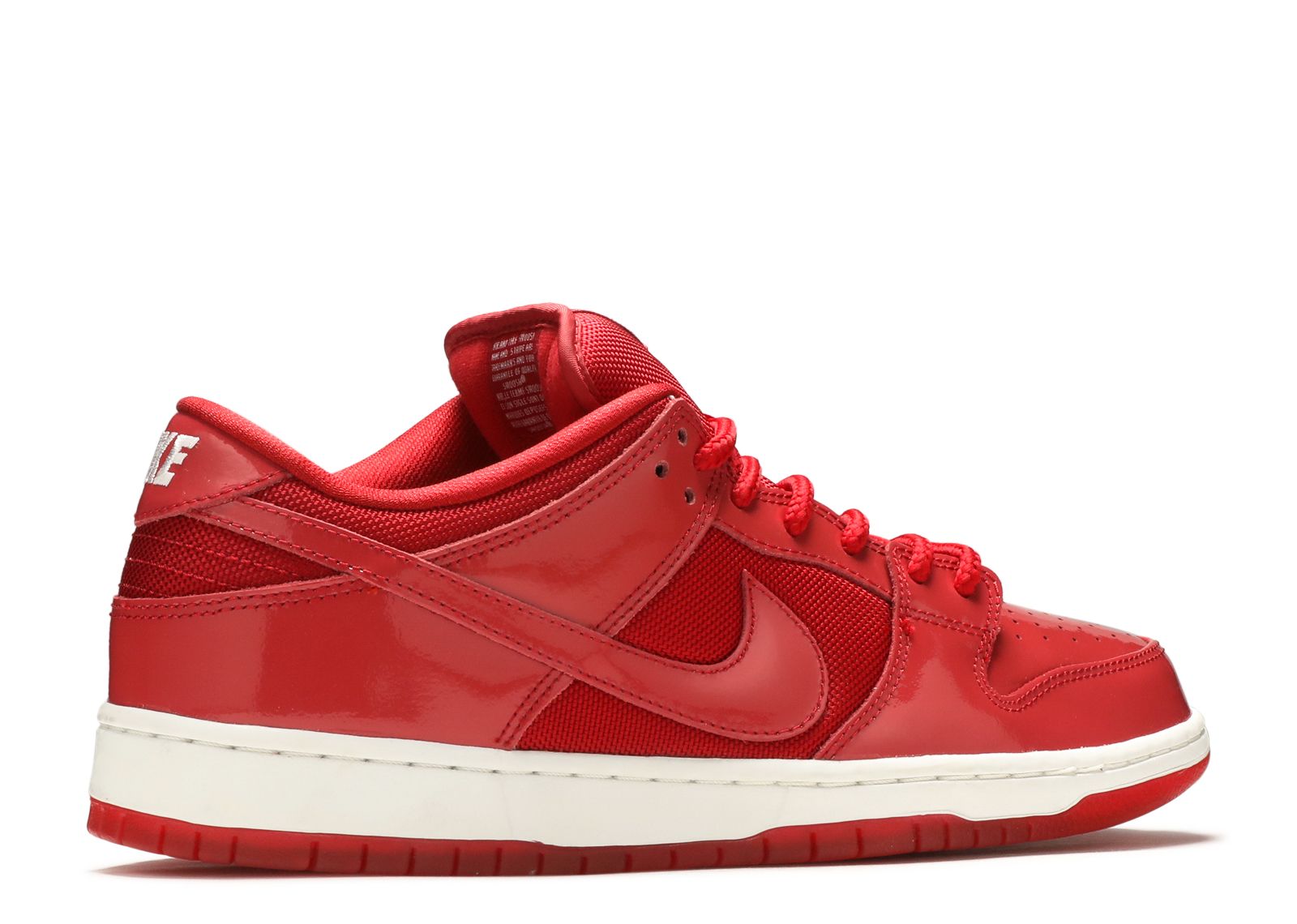 nike sb dunk low red patent leather