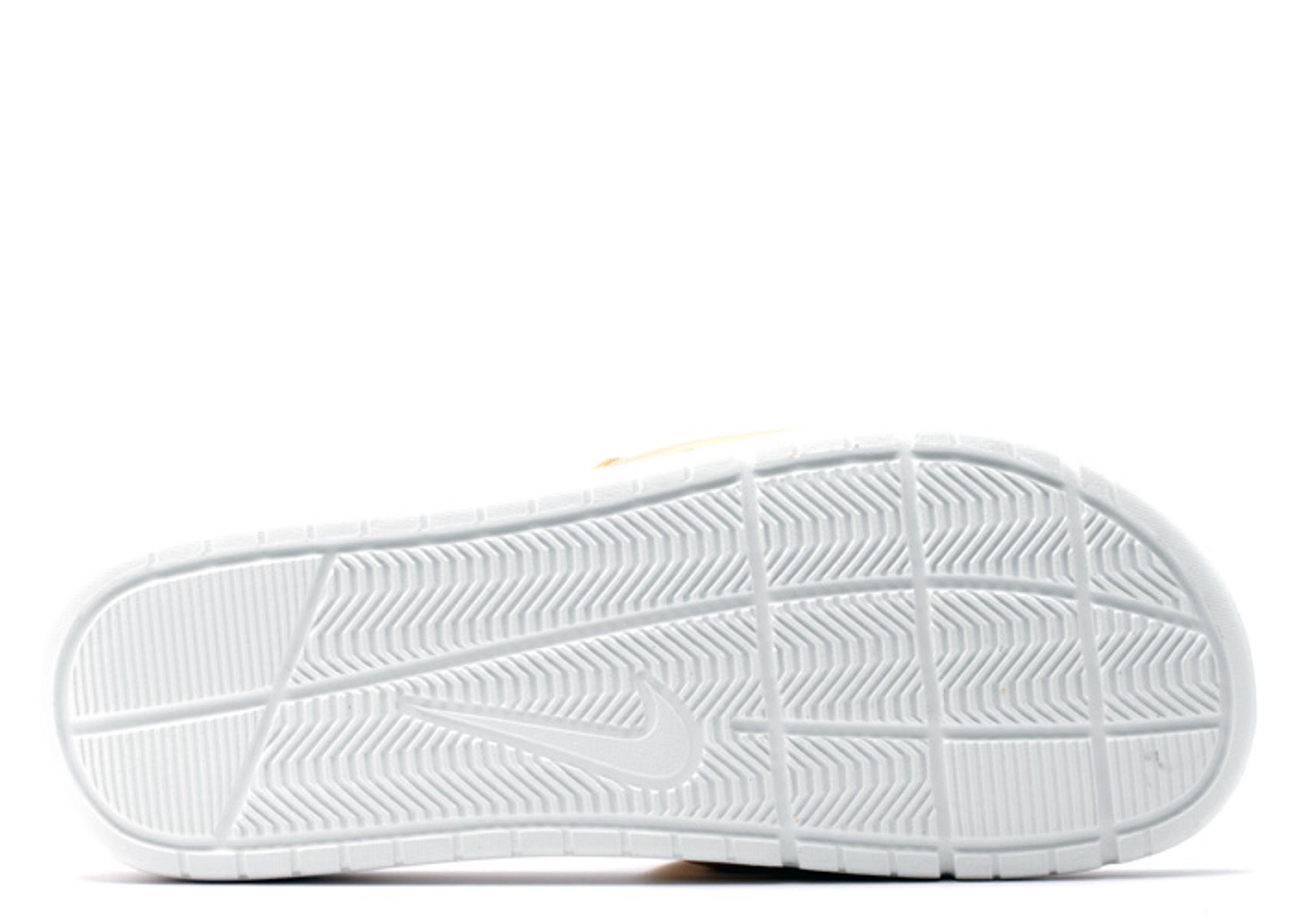 NIKE BENASSI SOLARSOFT MENS 9 METALLIC GOLD SLIDES 696116-770 NIKE BENASSI SOLARSOFT SLIDE LIQUID METAL GOLD US UK6 7 8 9  main image 3