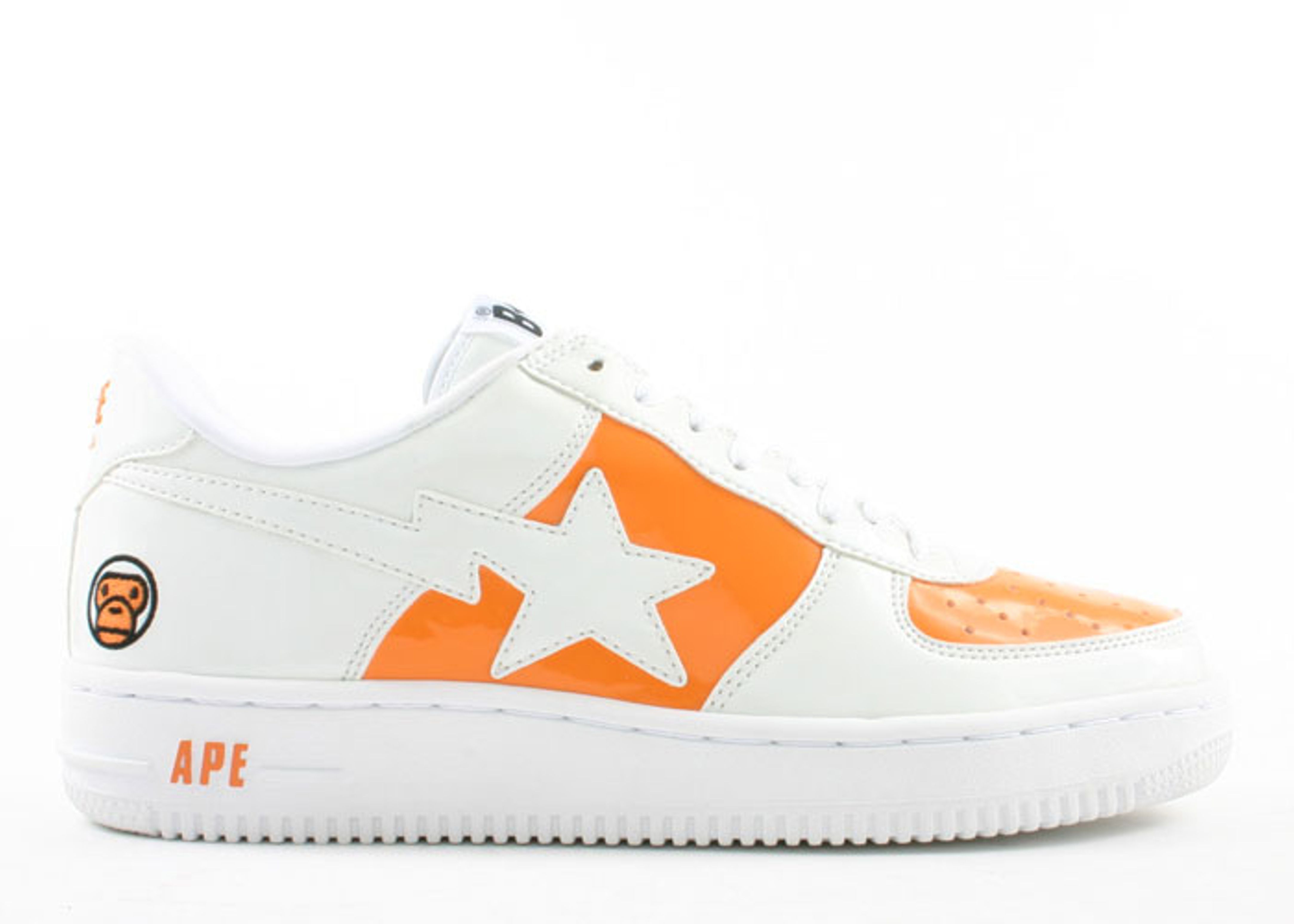 bape sneakers orange