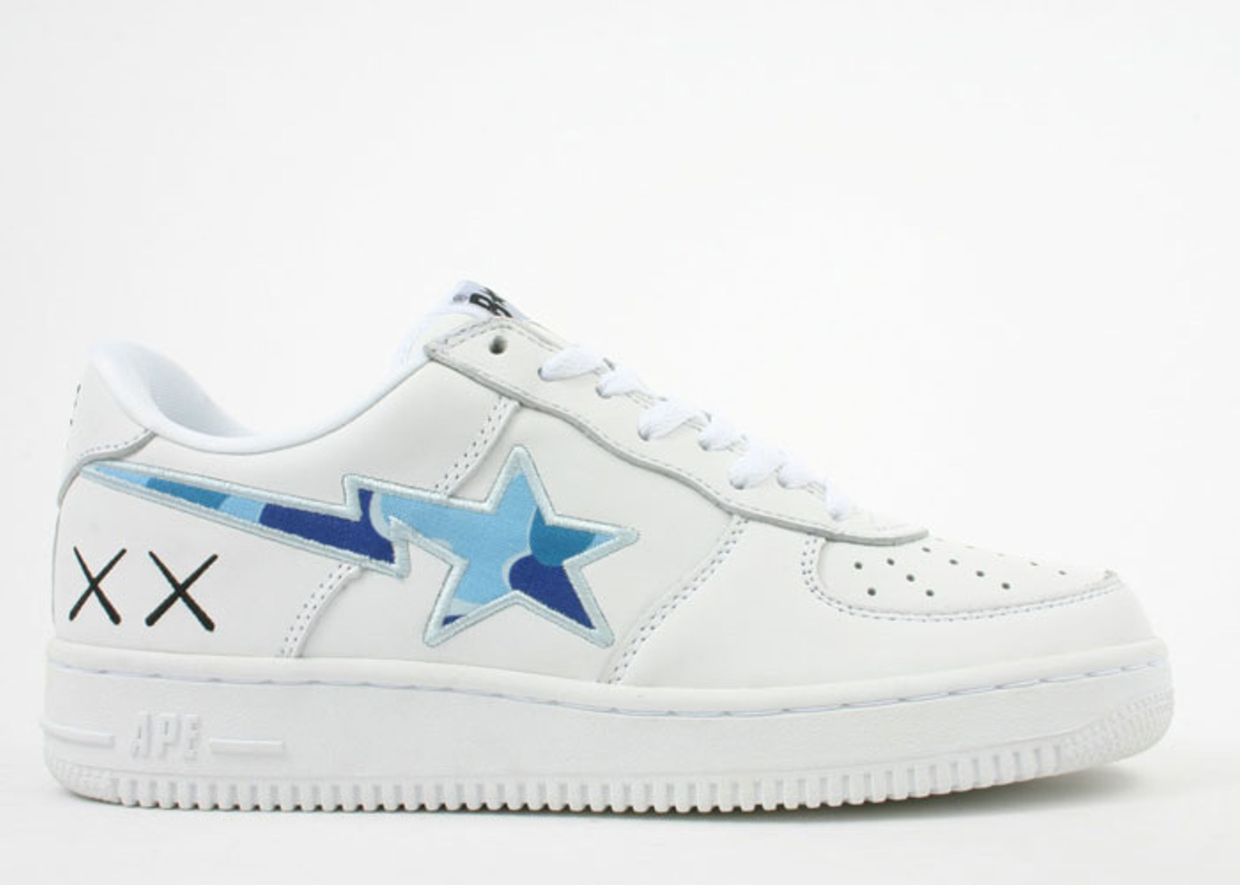 bapesta white blue
