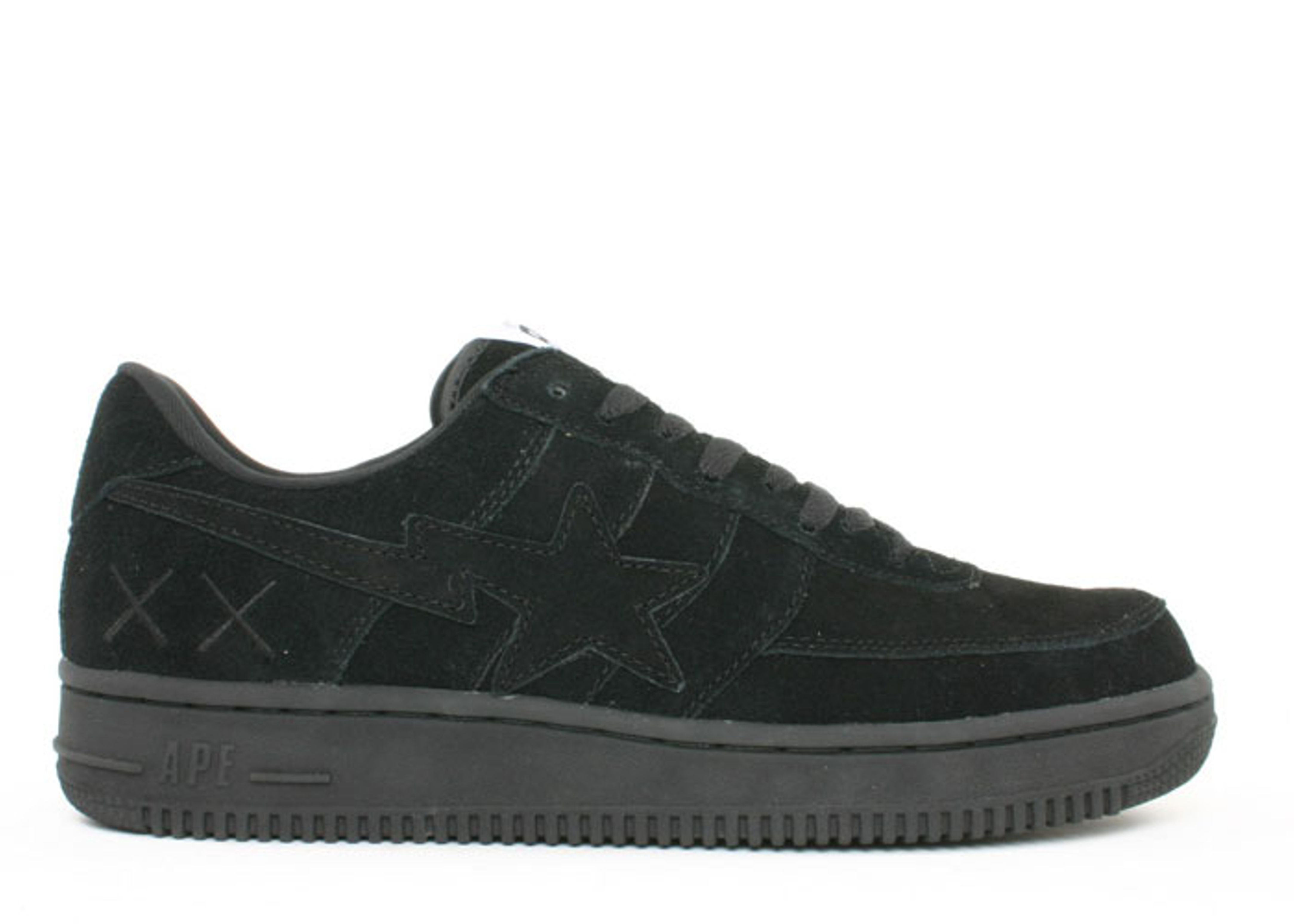 Kaws X Bapesta FS 029 Low Black BAPE 424 black Flight Club