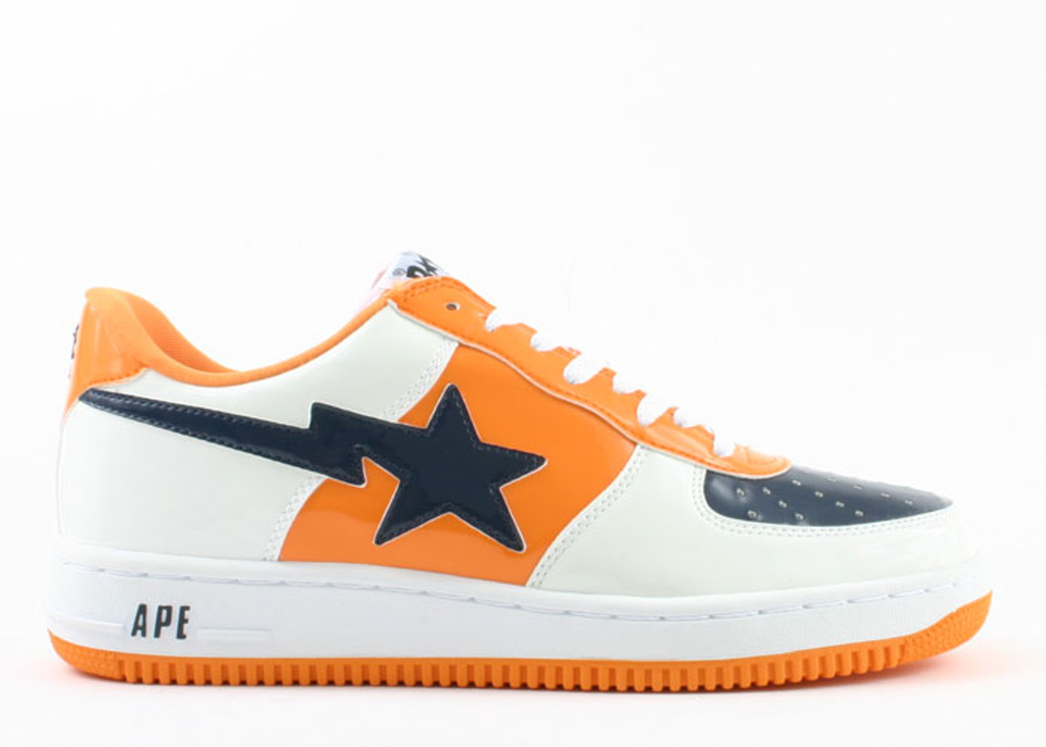 bapesta orange black