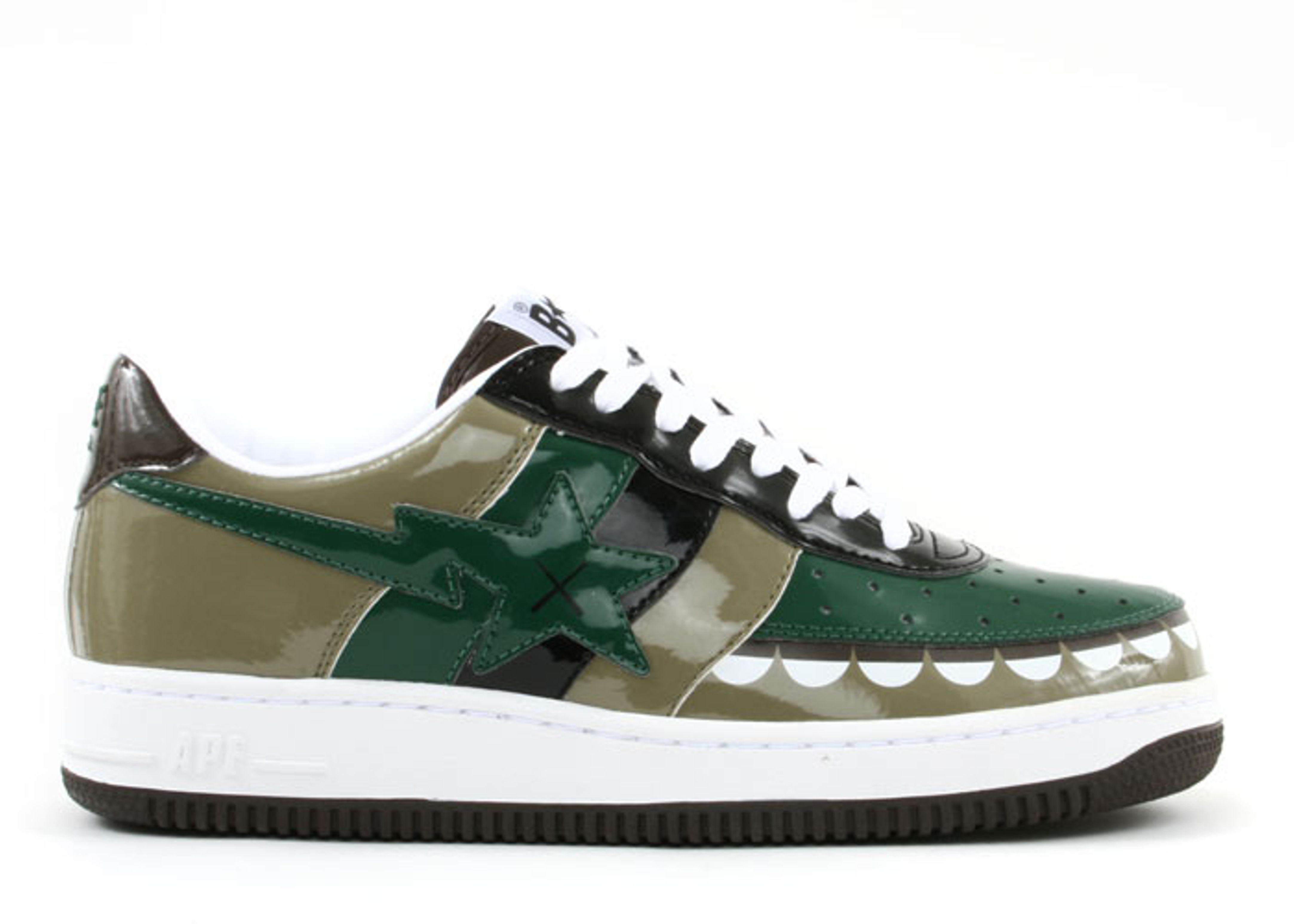 Kaws X Bapesta FS 029 Low 'Chompers Green' - BAPE - 658