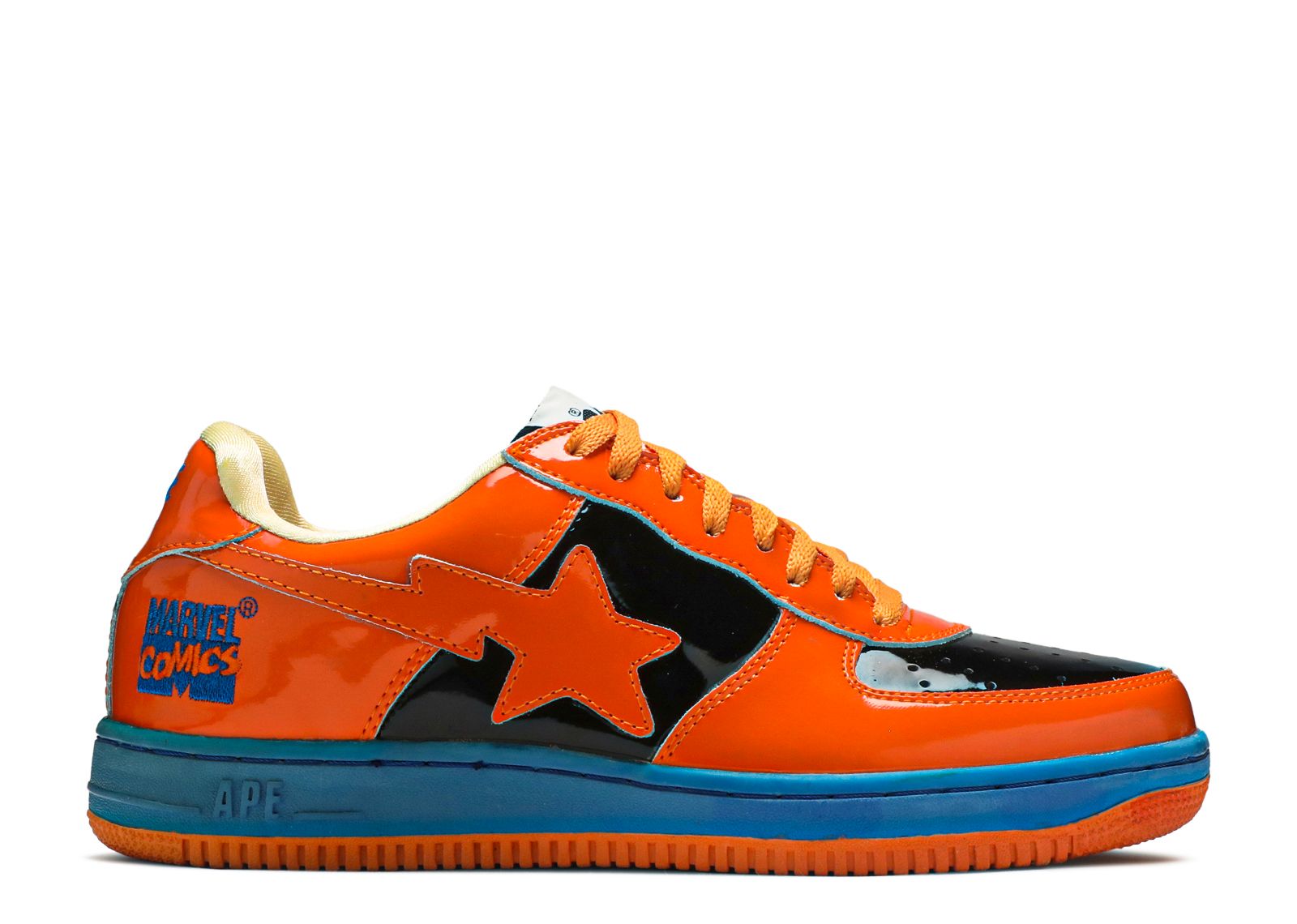 Marvel Comics X Bapesta FS 001 Low 'Human Torch' - BAPE