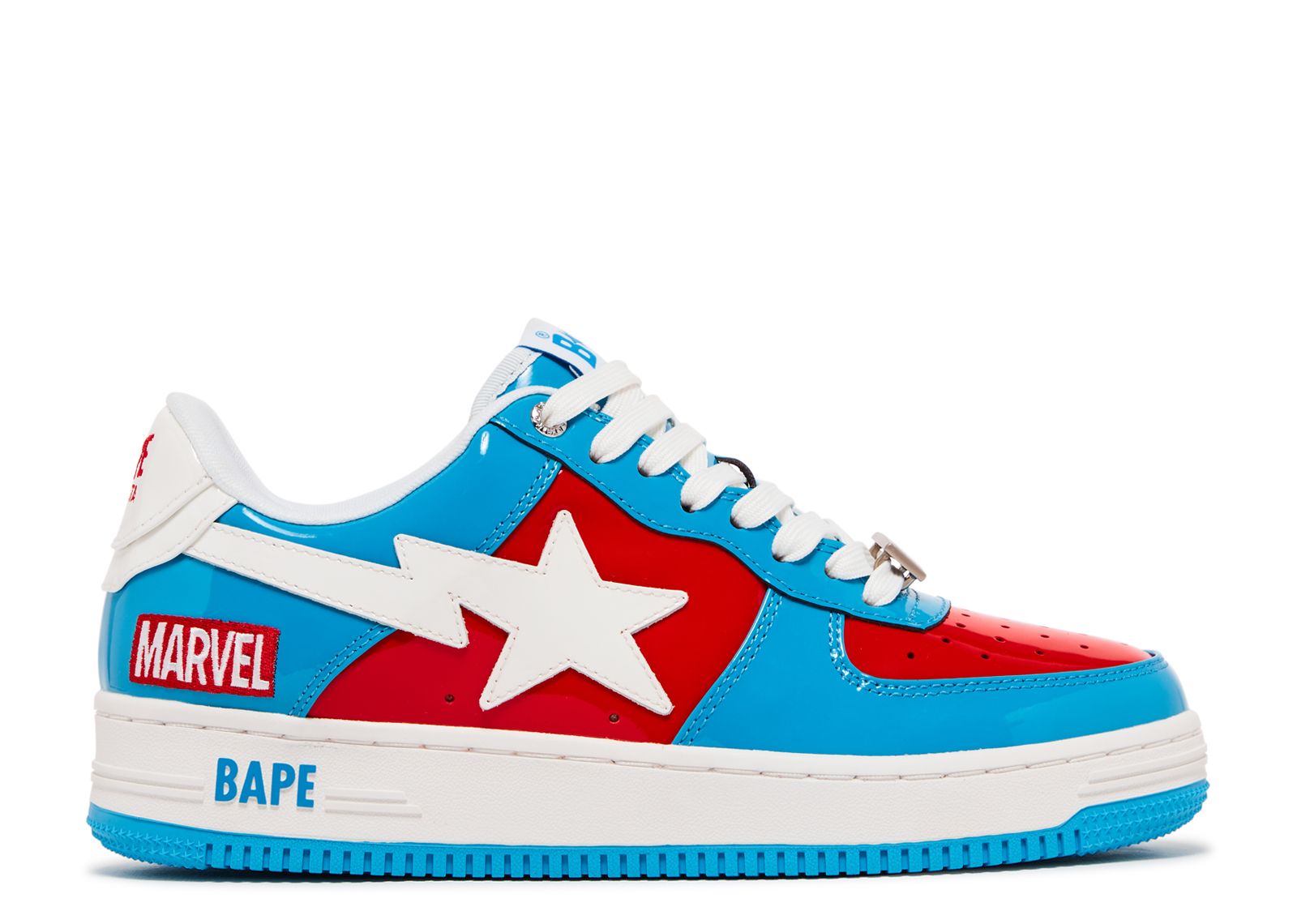 Marvel Comics X Bapesta FS 001 Low 'Captain America' - BAPE - 804 ...