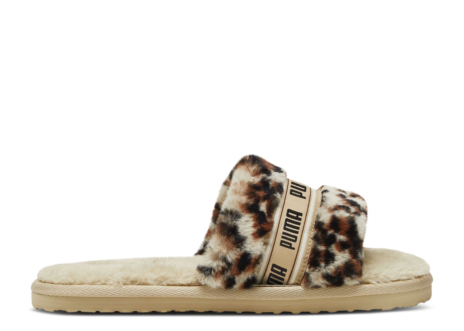 Wmns Fluff Slide 'I Am The Drama - Putty Leopard'